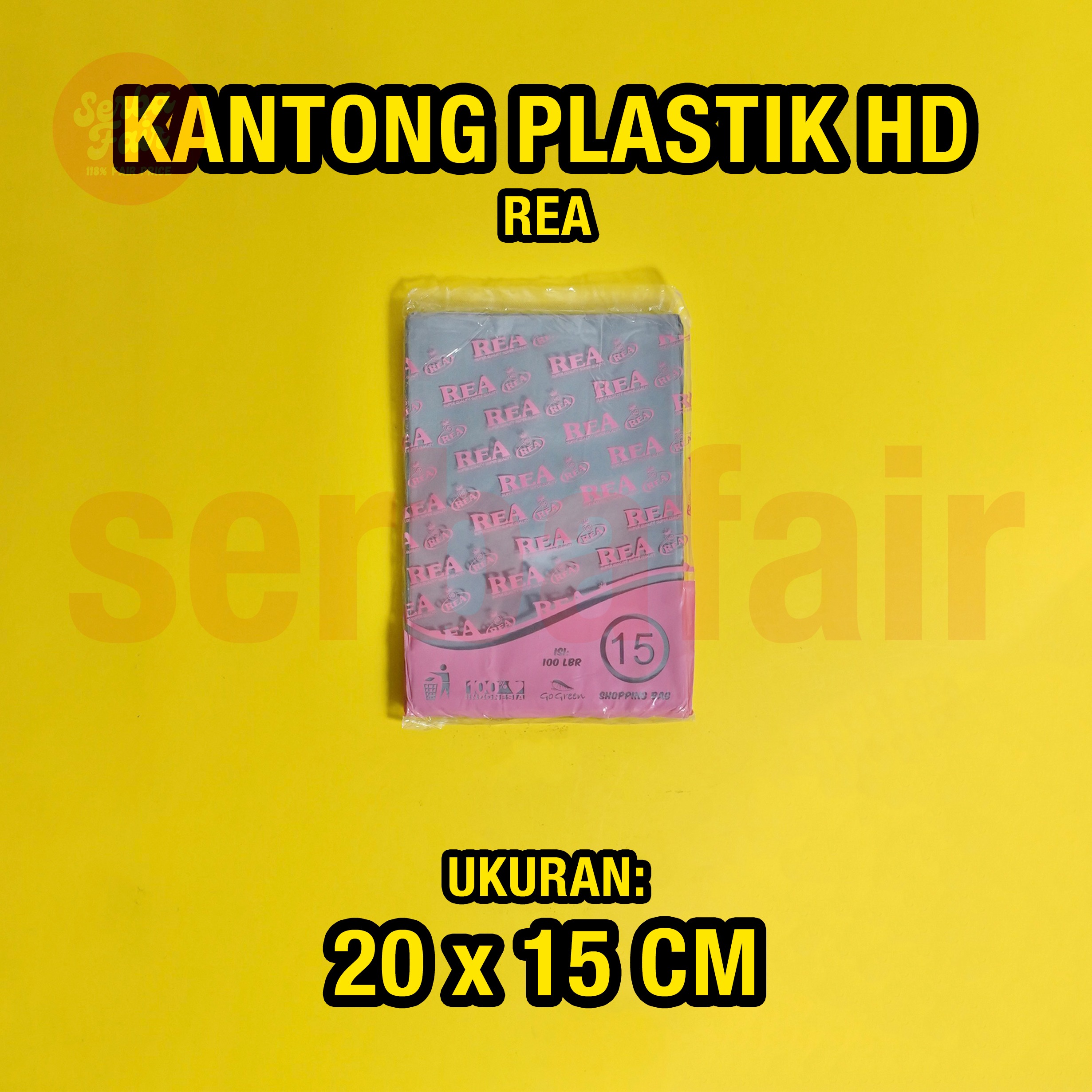 Plastik HD REA No Pond Tebal Tanpa Plong Packing Online Shop