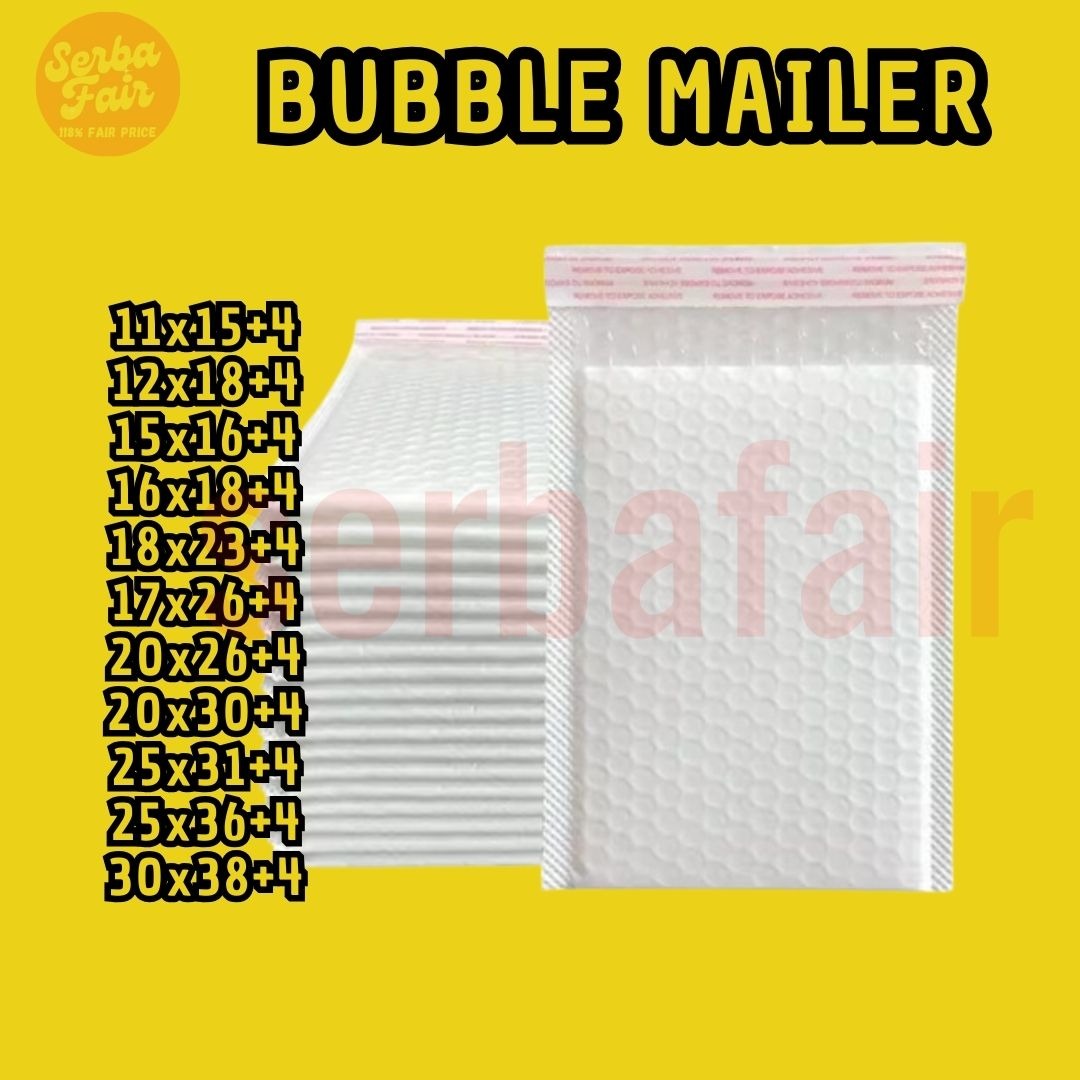 Bubble mailer Putih / Amplop Bubble - Bubble Bag / Amplop Bubble Murah isi 30pcs