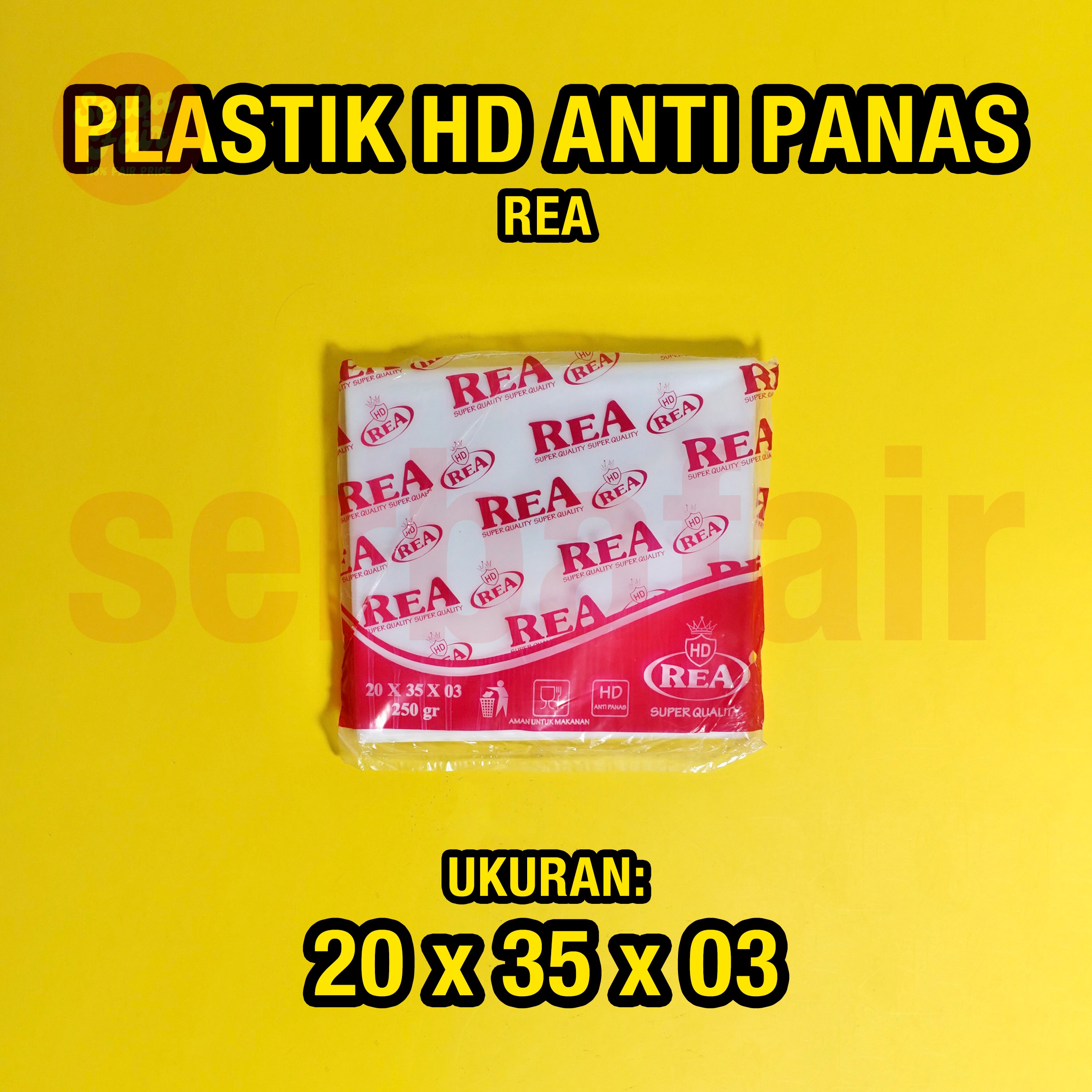 Plastik HD Anti Panas / Plastik Tahan Panas / Plastik Sayur / 250 Gram