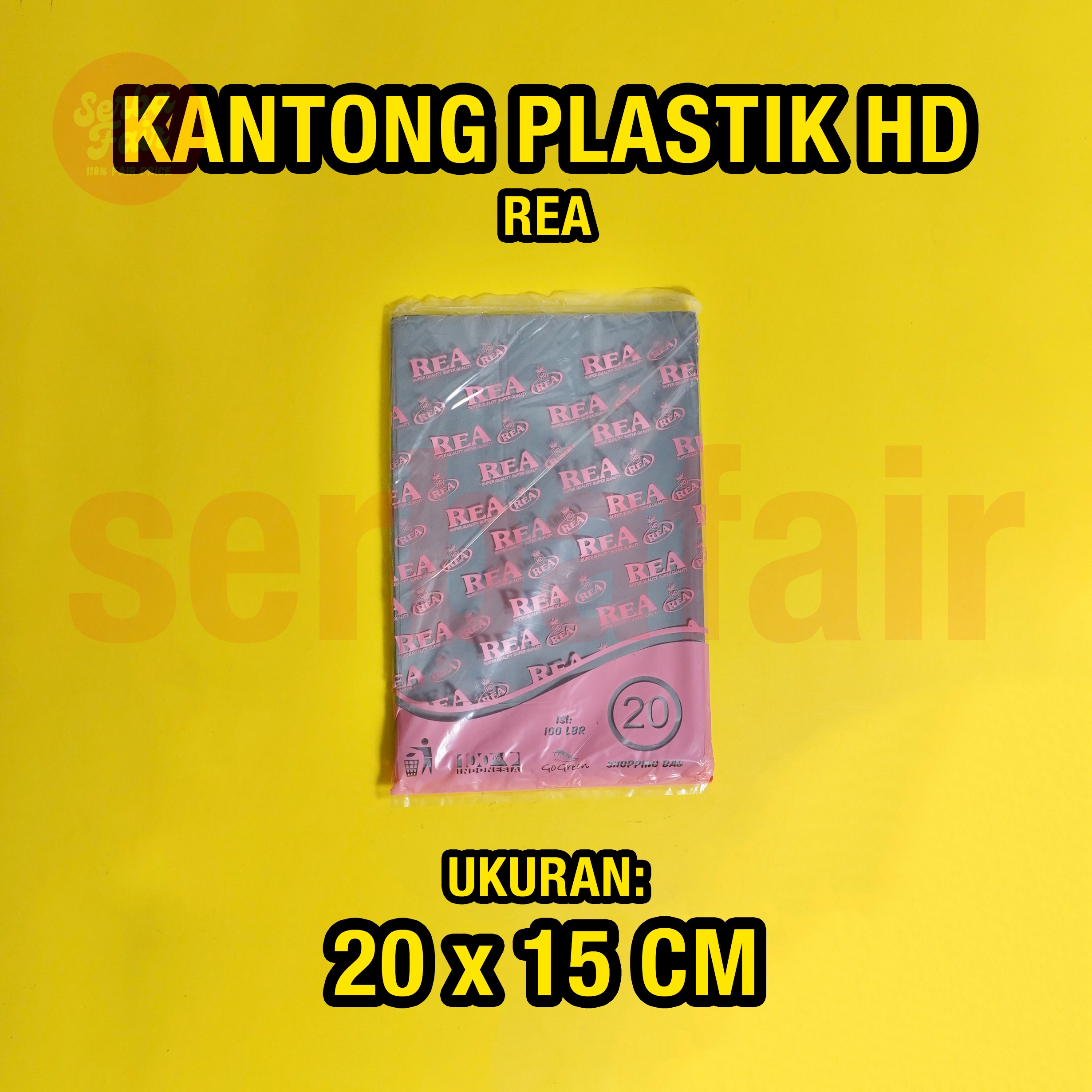Plastik HD REA No Pond Tebal Tanpa Plong Packing Online Shop