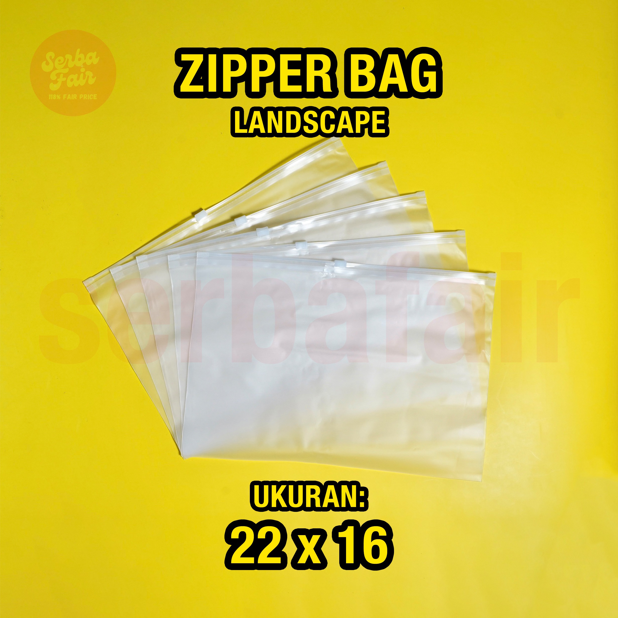 Zipper Bag / POTRAIT / LANDSCAPE / Zipper Storage Bag / Zipper Lock / Zipper Pouch Traveling/ Tempat Penyimpanan Travel Serbaguna ALL VARIANT