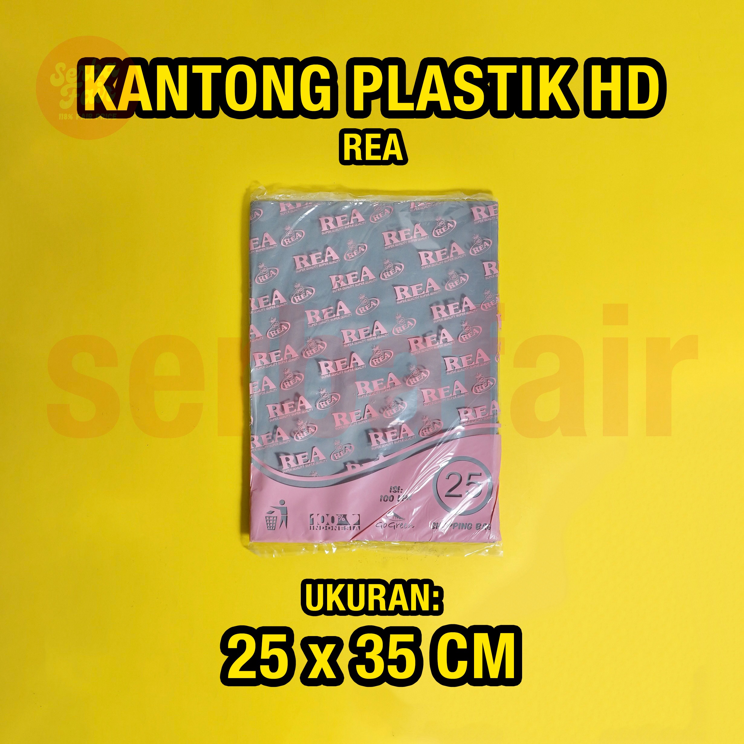 Plastik HD REA No Pond Tebal Tanpa Plong Packing Online Shop