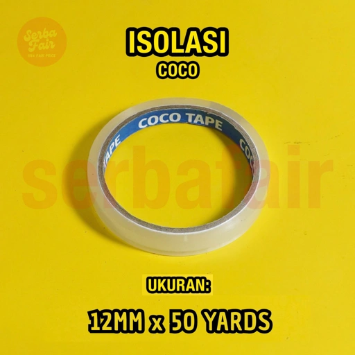 Image of Solasi COCO ECO 1/2 Inch MURAH Ekonomis / Isolasi 1/2 Inch Murah Lengket ECO