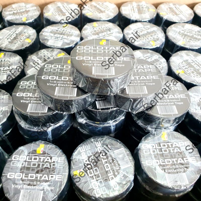 Solasi Listrik Goldtape 5/8 inch PVC Goldtape MURAH EKONOMIS