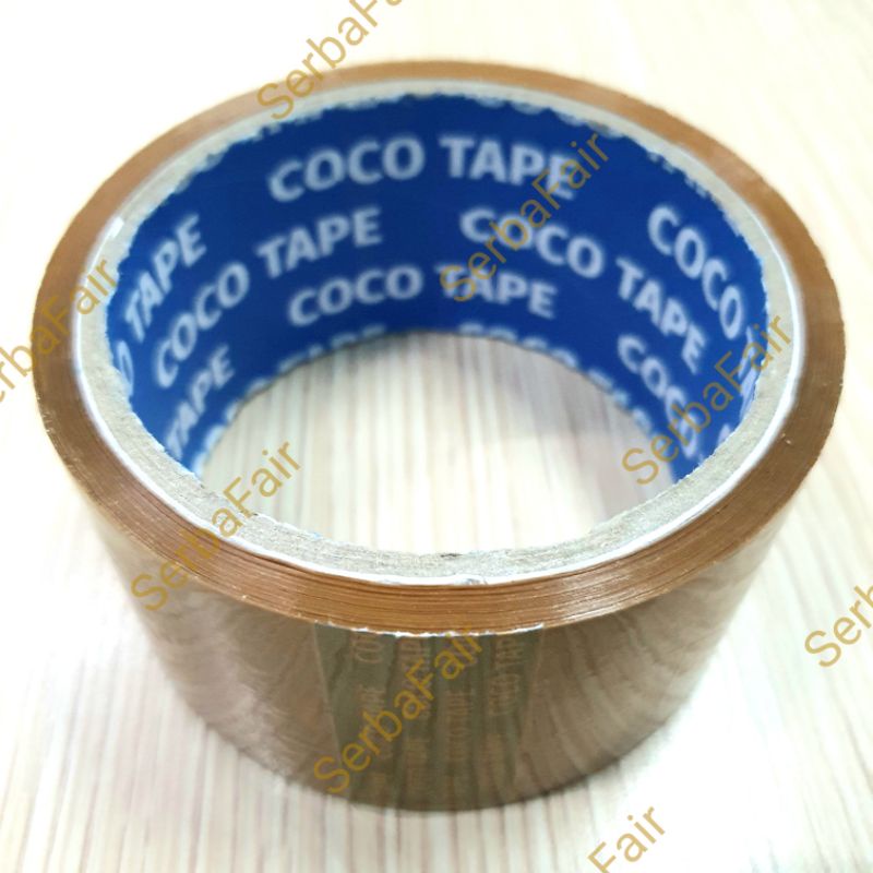 Lakban Bening / Coklat 2 Inch COCO ECO (45mm) SUPER MURAH Ekonomis ECO