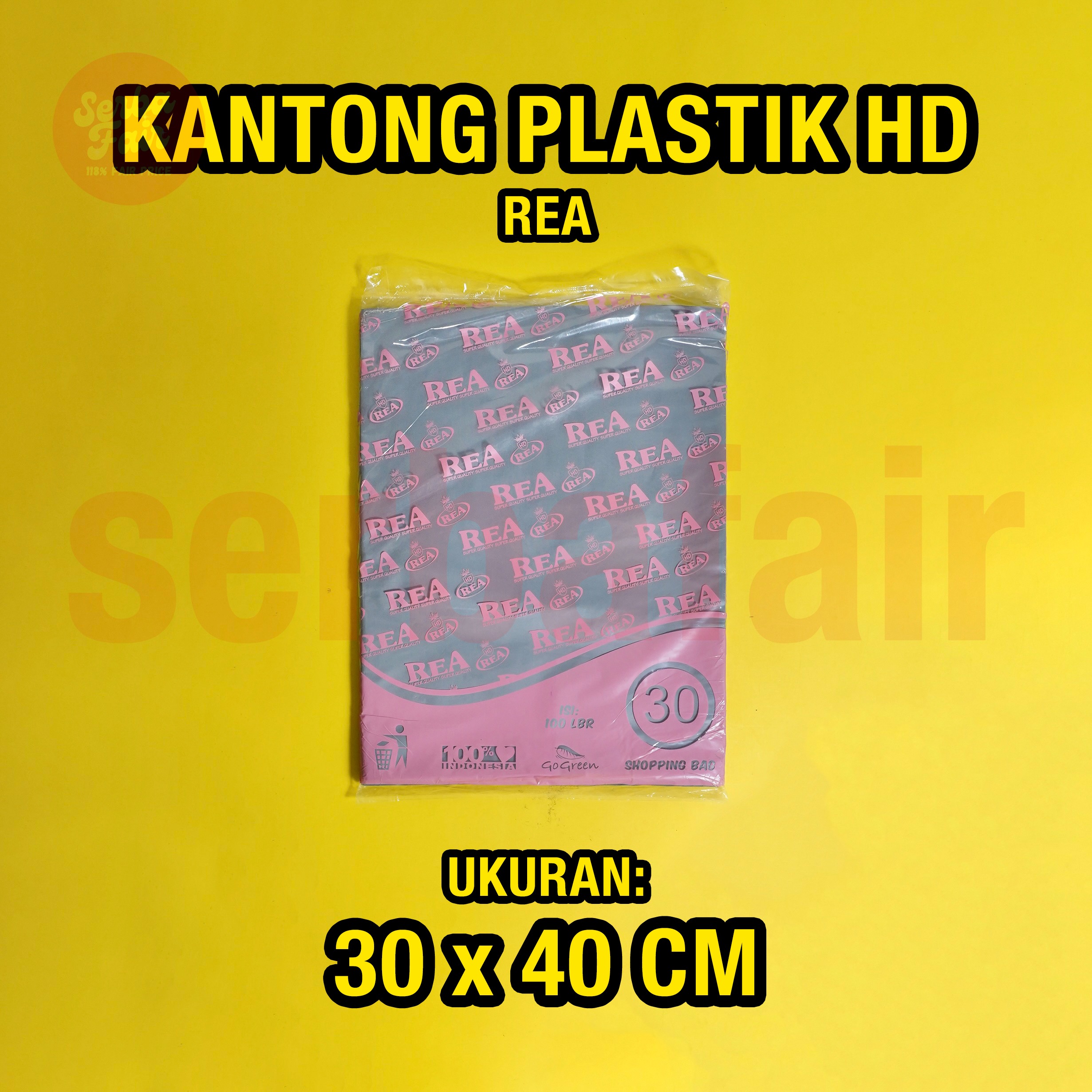 Plastik HD REA No Pond Tebal Tanpa Plong Packing Online Shop