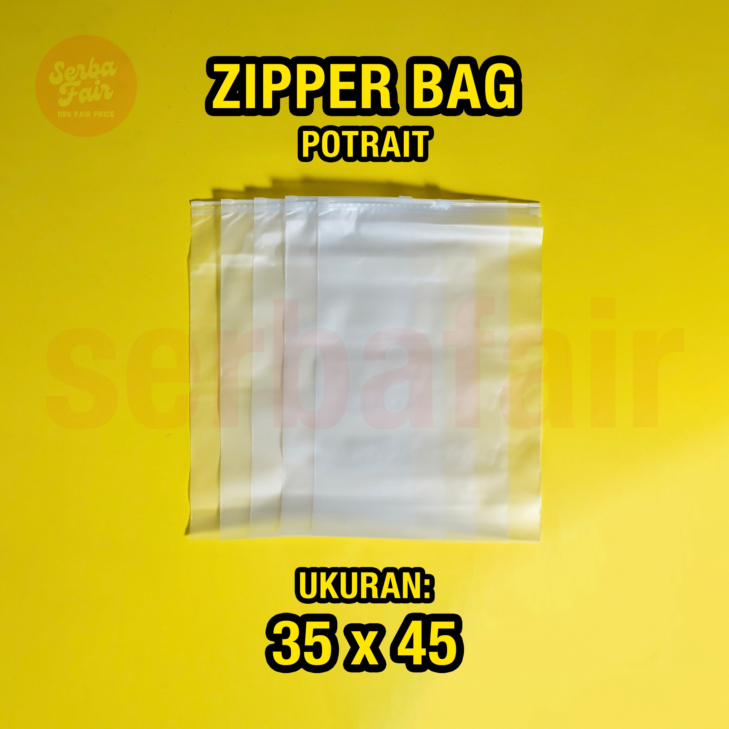 Zipper Bag / POTRAIT / LANDSCAPE / Zipper Storage Bag / Zipper Lock / Zipper Pouch Traveling/ Tempat Penyimpanan Travel Serbaguna ALL VARIANT