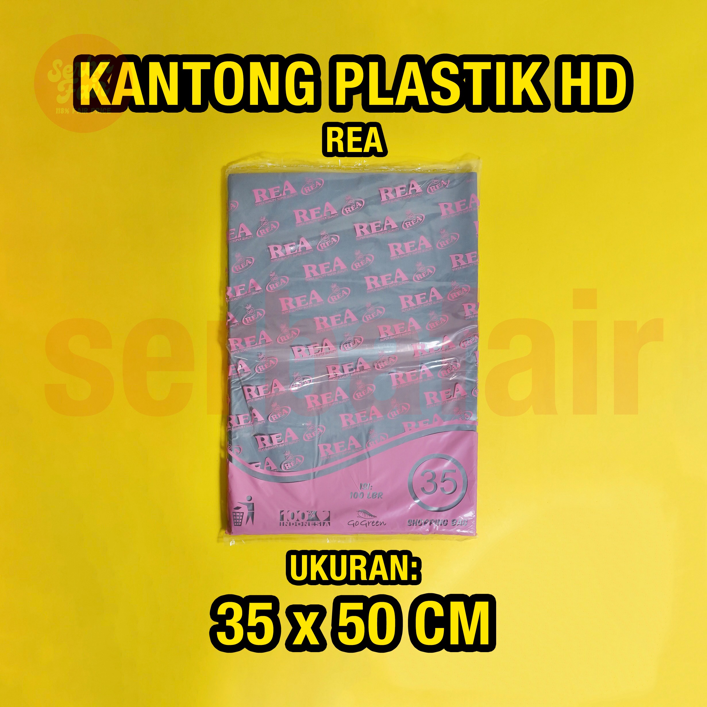 Plastik HD REA No Pond Tebal Tanpa Plong Packing Online Shop