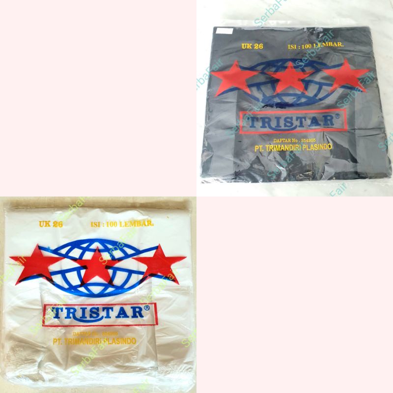 Kantong Kresek Tristar 26x48CM 100Lembar Hitam
