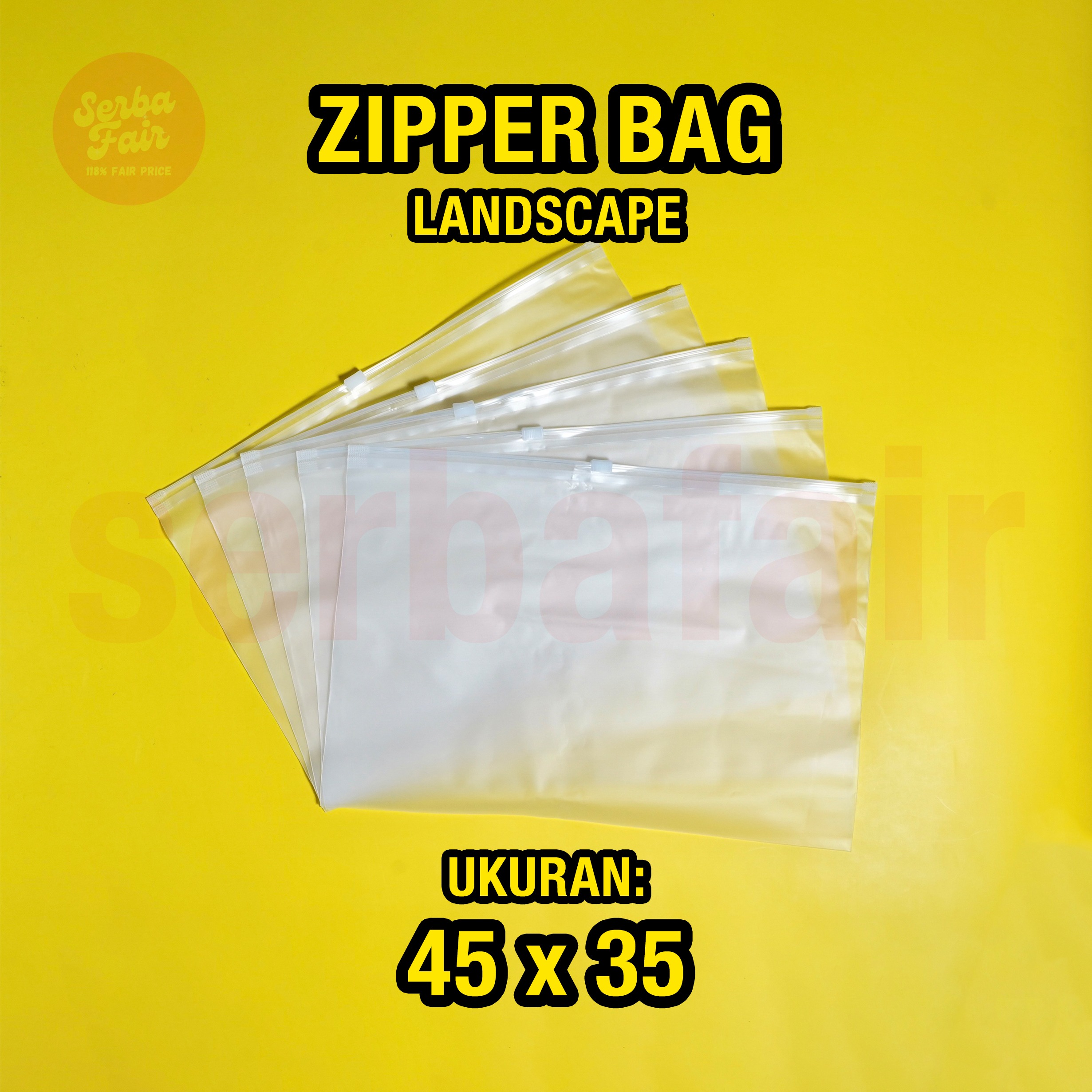 Zipper Bag / POTRAIT / LANDSCAPE / Zipper Storage Bag / Zipper Lock / Zipper Pouch Traveling/ Tempat Penyimpanan Travel Serbaguna ALL VARIANT