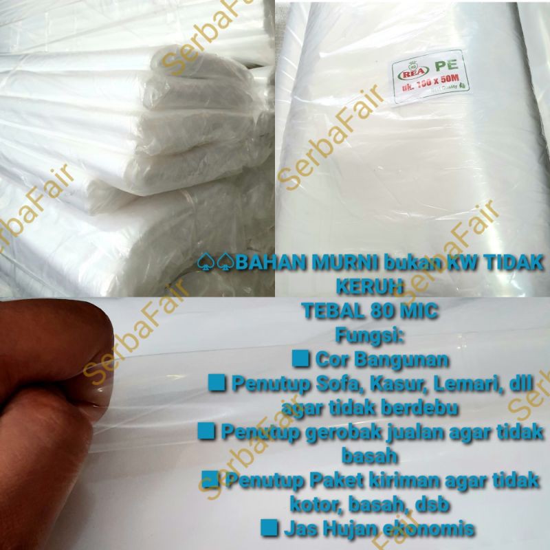 Plastik PE Bening Meteran ORI bukan KW Kualitas Bagus Terjamin