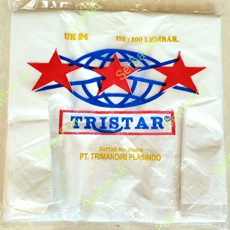 Kantong Kresek 24x44CM Tristar 100Lembar