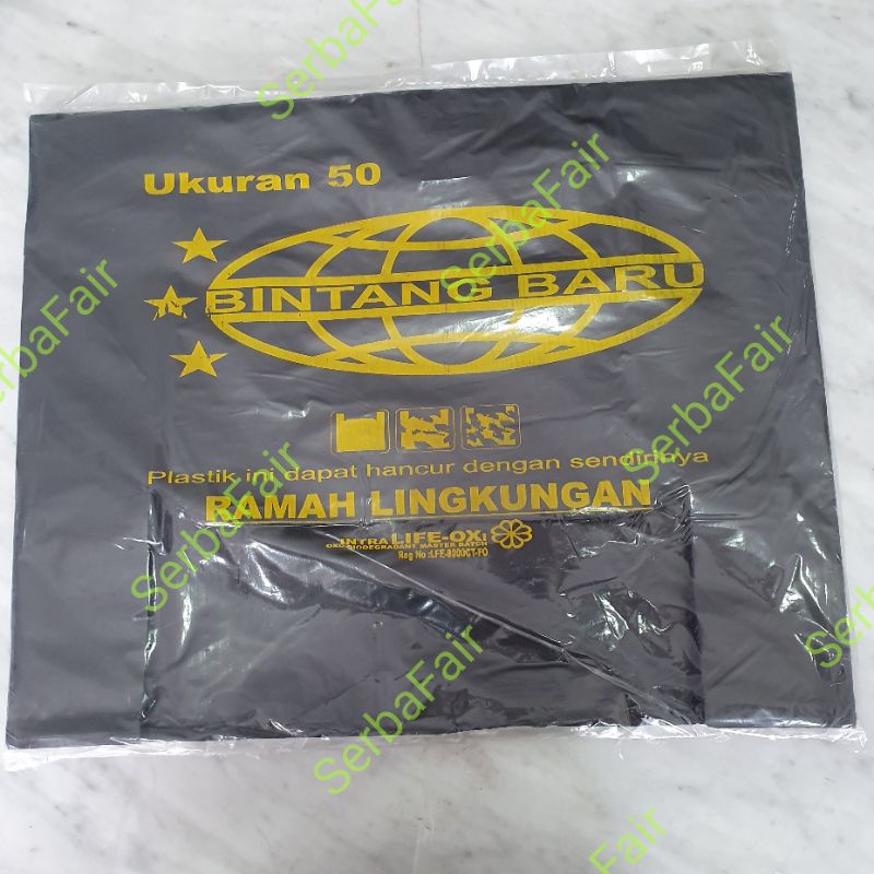 Kantong Kresek 50x80CM Bintang Baru Ramah Lingkungan