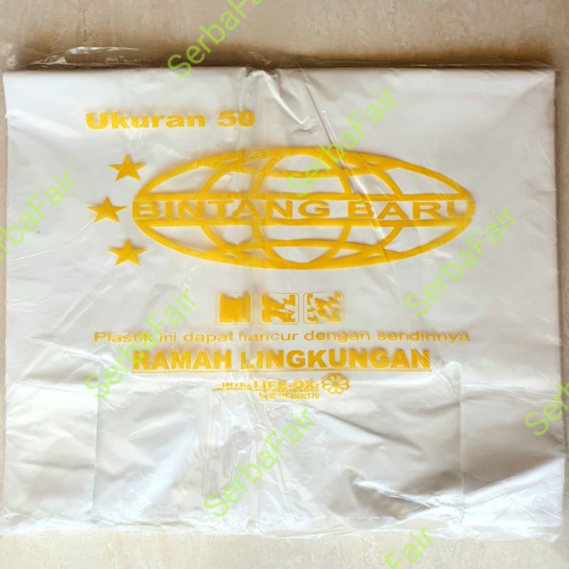 Kantong Kresek 50x80CM Bintang Baru Ramah Lingkungan