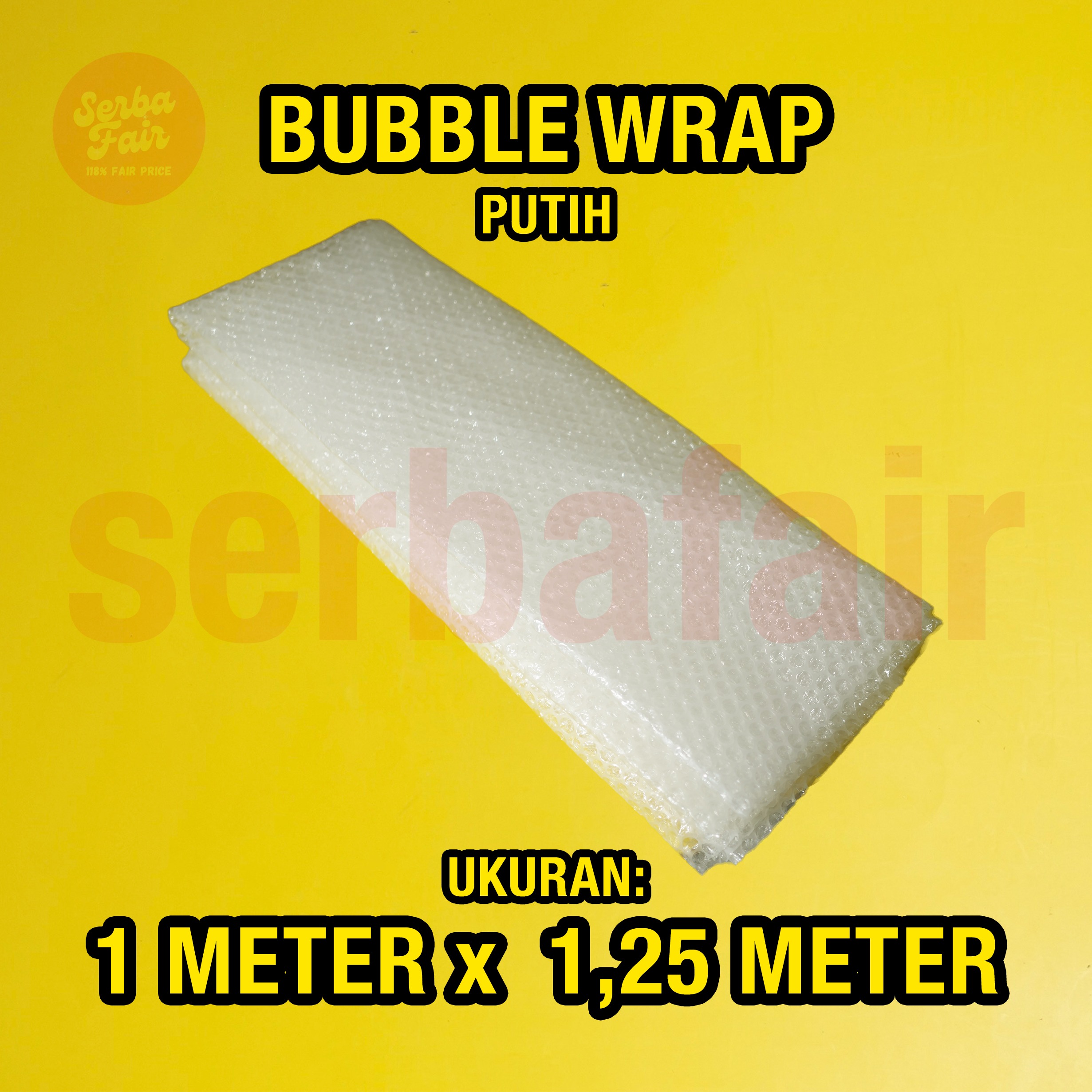 Bubble Wrap Bening / Hitam 62CM x 50M TEBAL / Bubblewrap KUAT Bandung