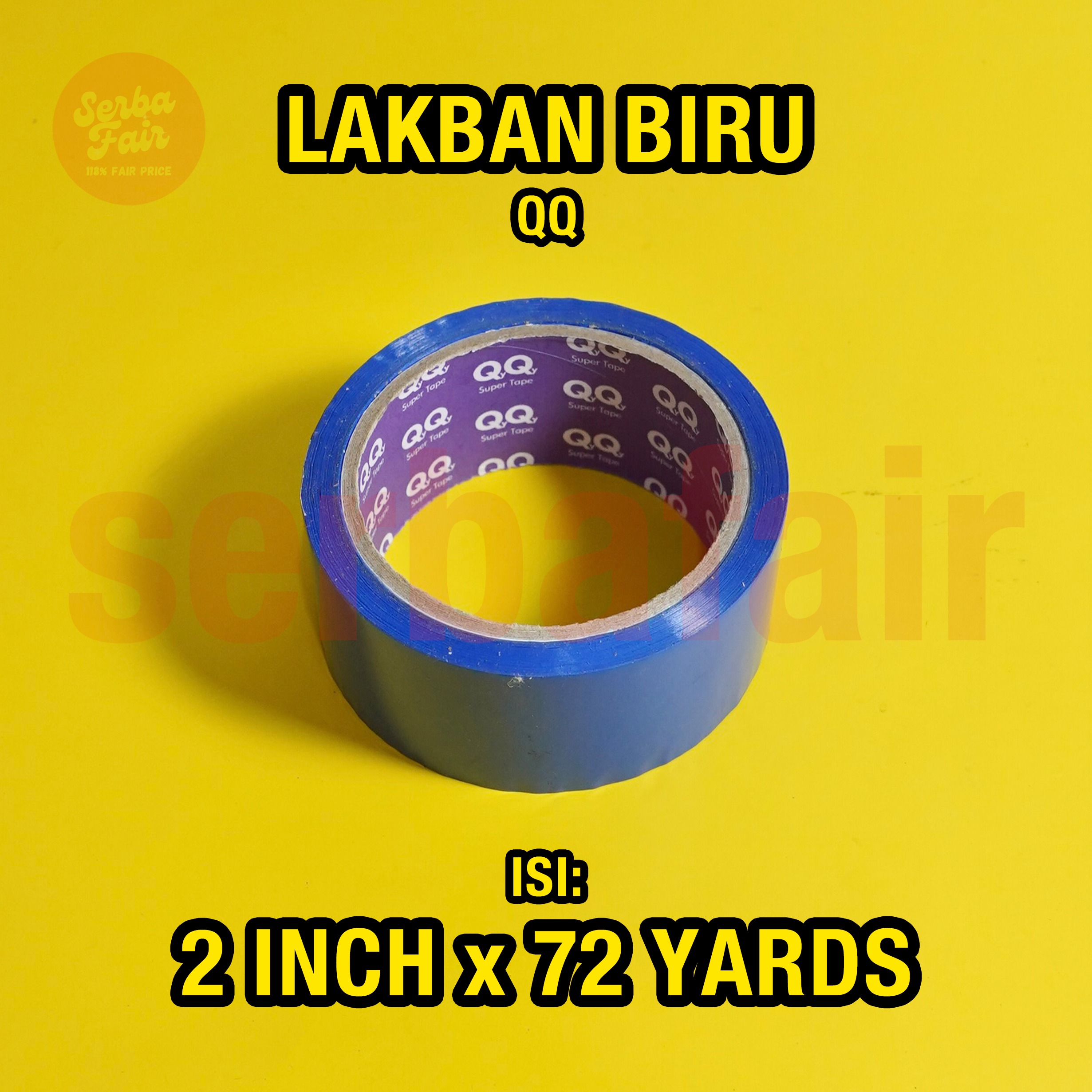 Lakban Warna QQ Premium Tape 60Yards Ready All Colours