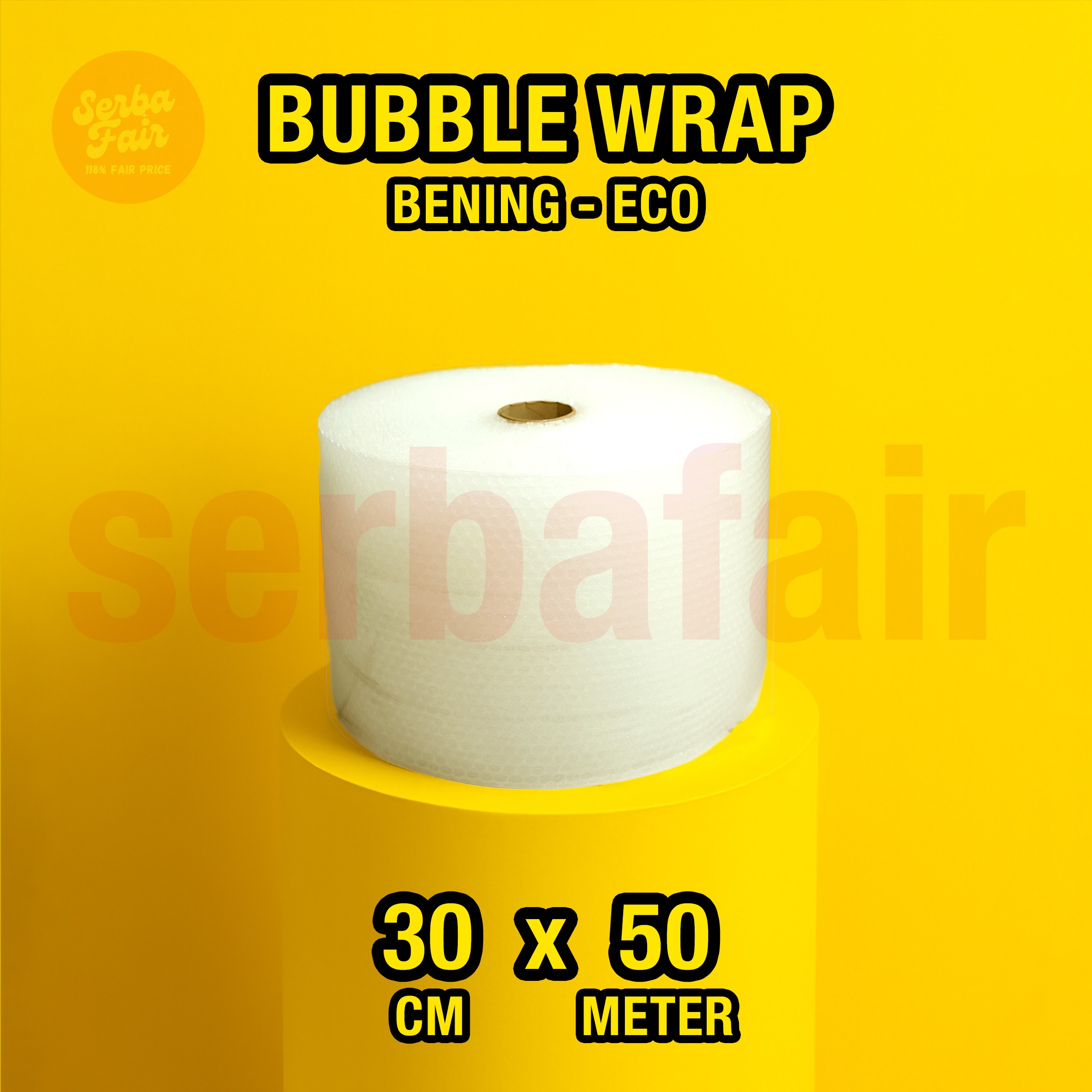 Bubble Wrap Bening / Hitam 62CM x 50M TEBAL / Bubblewrap KUAT Bandung