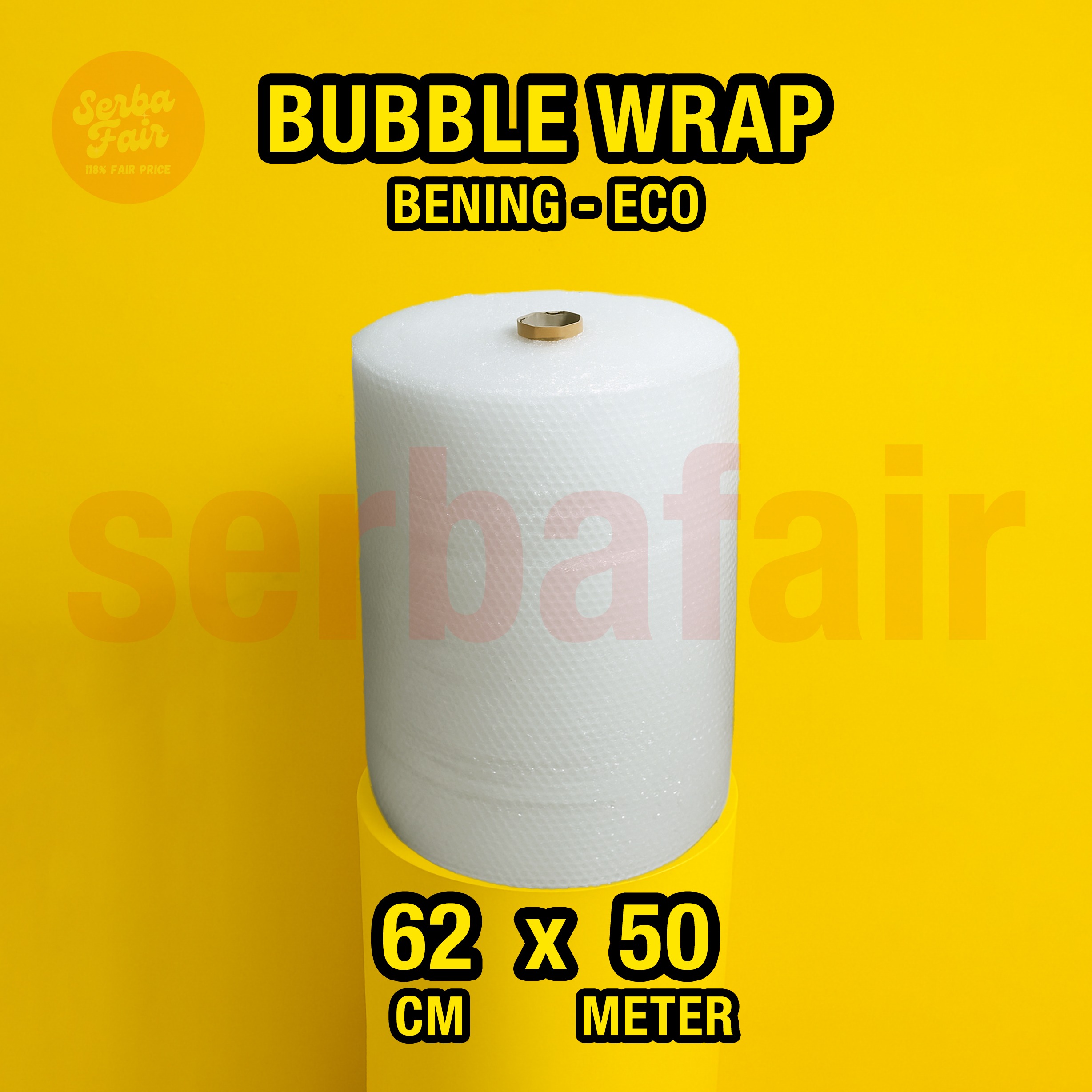 Bubble Wrap Bening / Hitam 62CM x 50M TEBAL / Bubblewrap KUAT Bandung