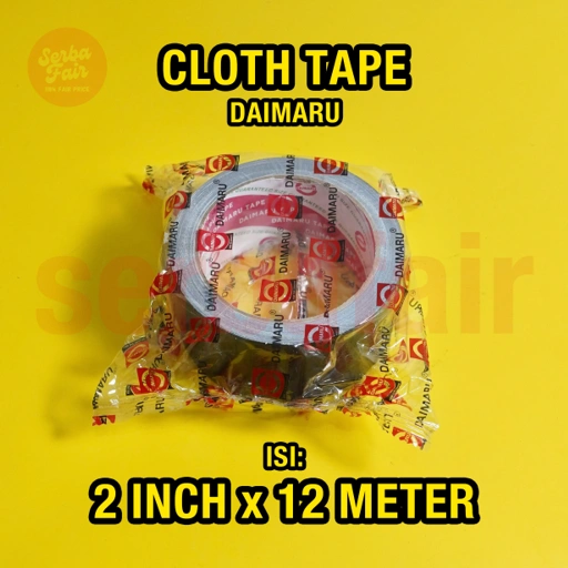 Image of Cloth Tape Daimaru 2 inch 12 meter Lakban Kain Hitam