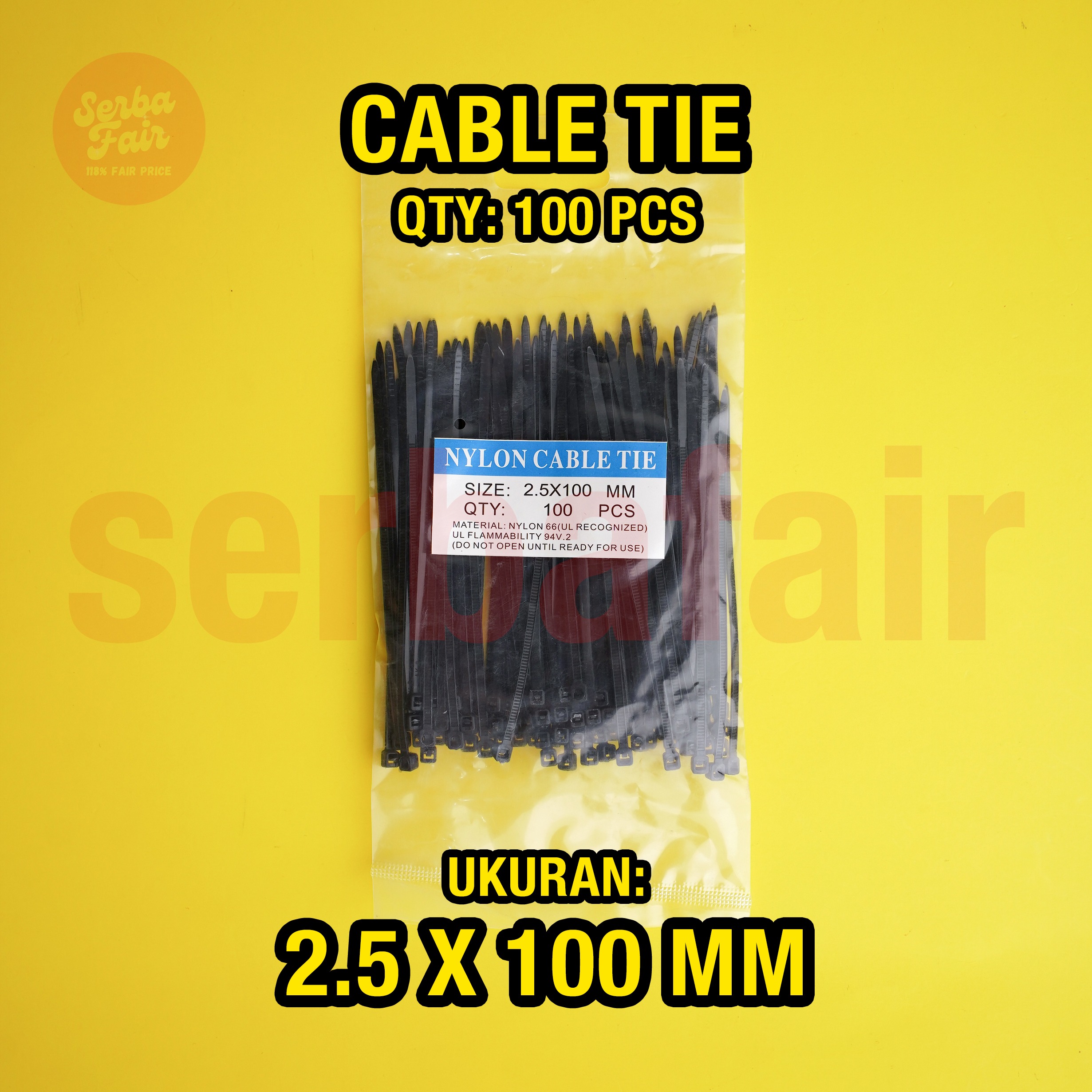 Cable Ties / Kabel Tis Tali Serut Sabuk Ikat