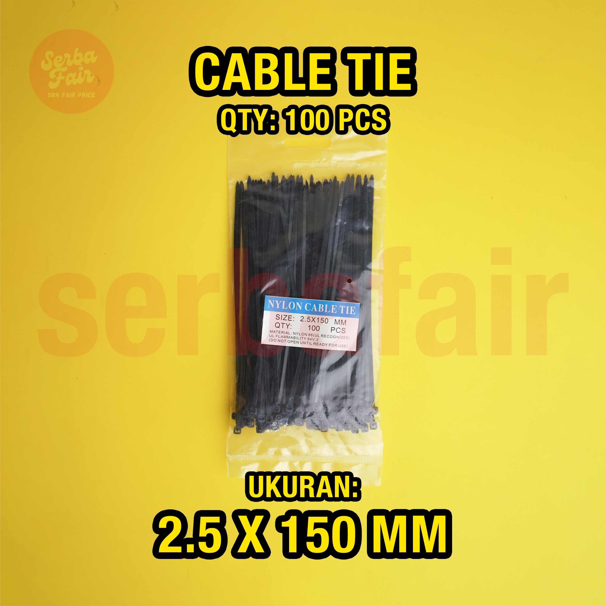 Cable Ties / Kabel Tis Tali Serut Sabuk Ikat