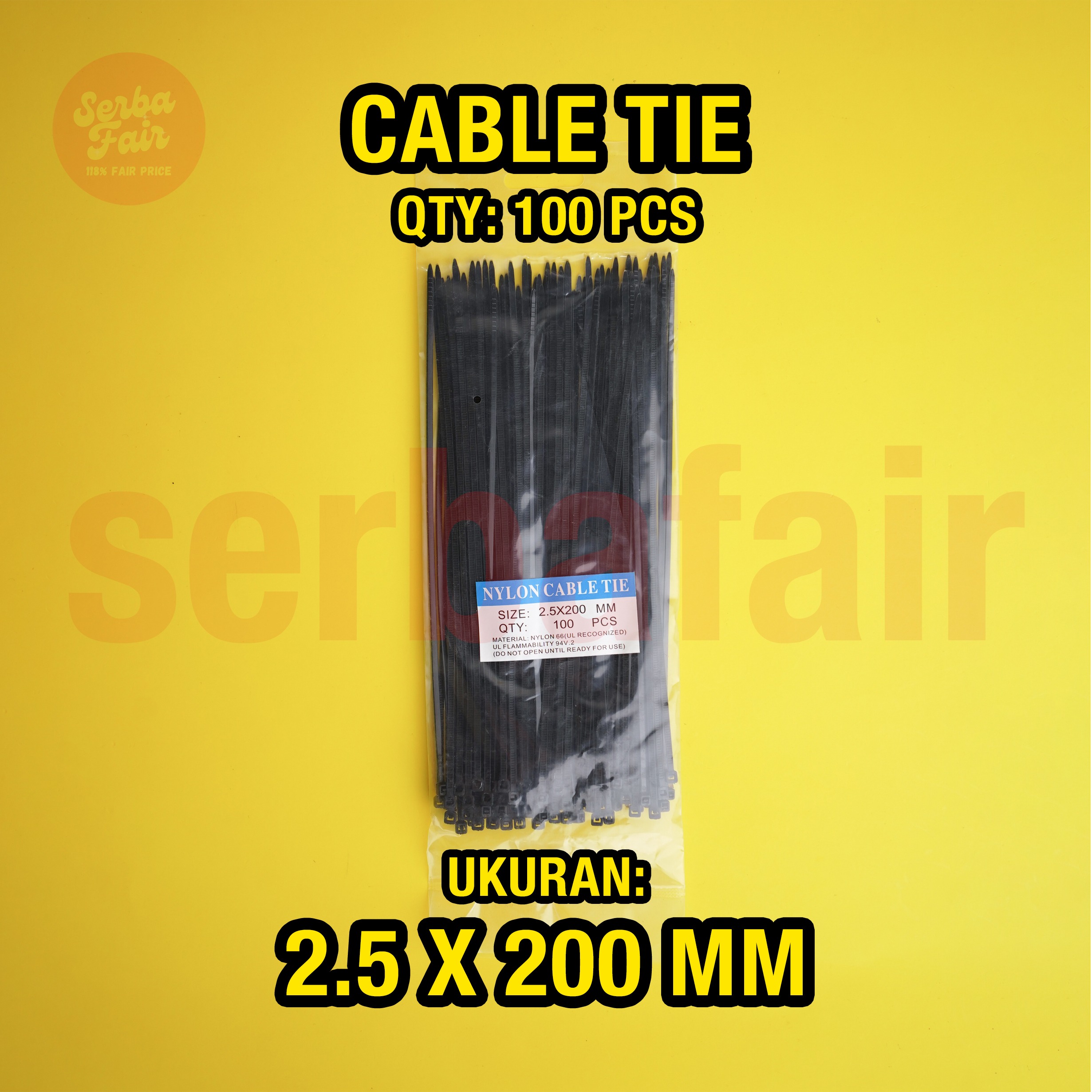 Cable Ties / Kabel Tis Tali Serut Sabuk Ikat