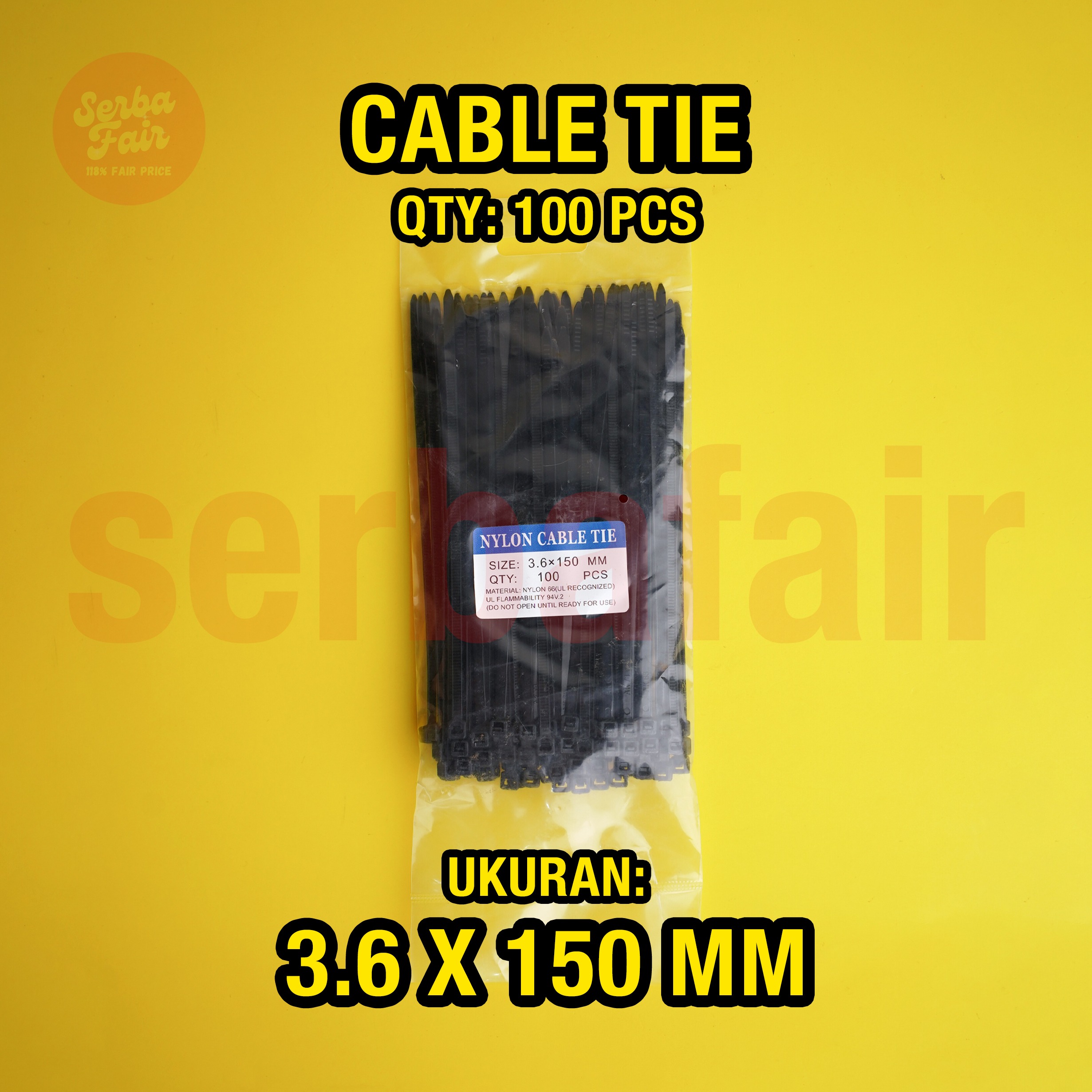 Cable Ties / Kabel Tis Tali Serut Sabuk Ikat