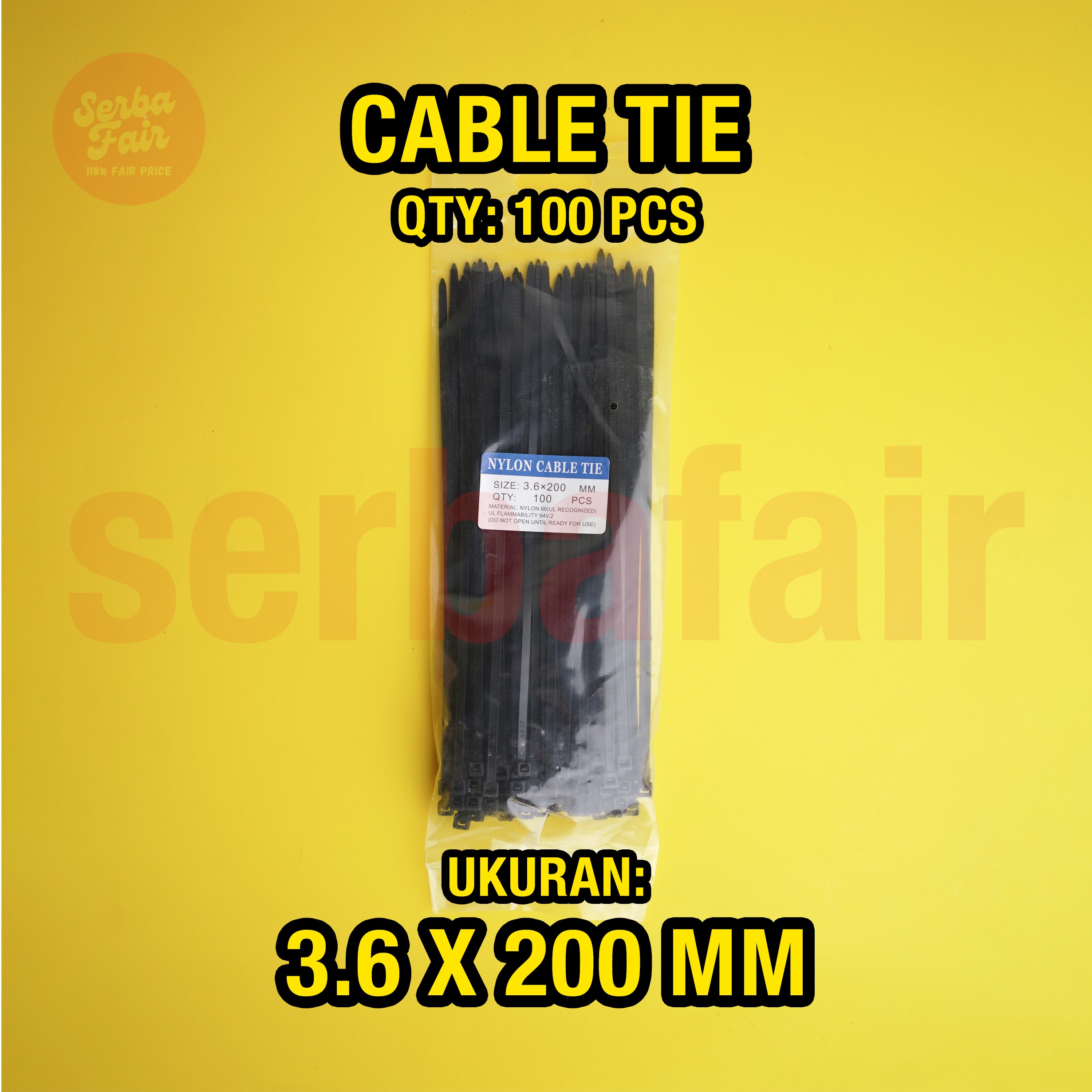 Cable Ties / Kabel Tis Tali Serut Sabuk Ikat
