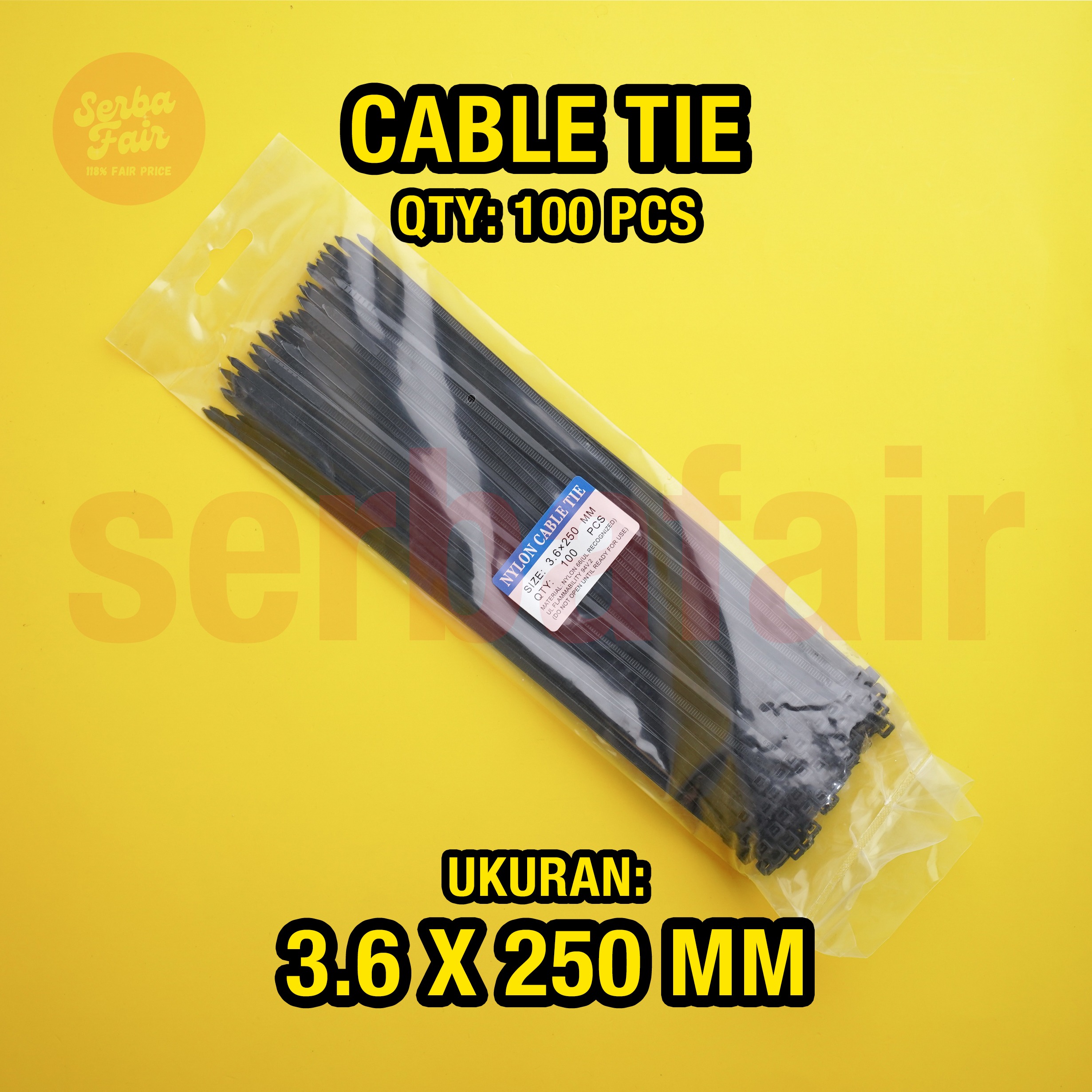 Cable Ties / Kabel Tis Tali Serut Sabuk Ikat