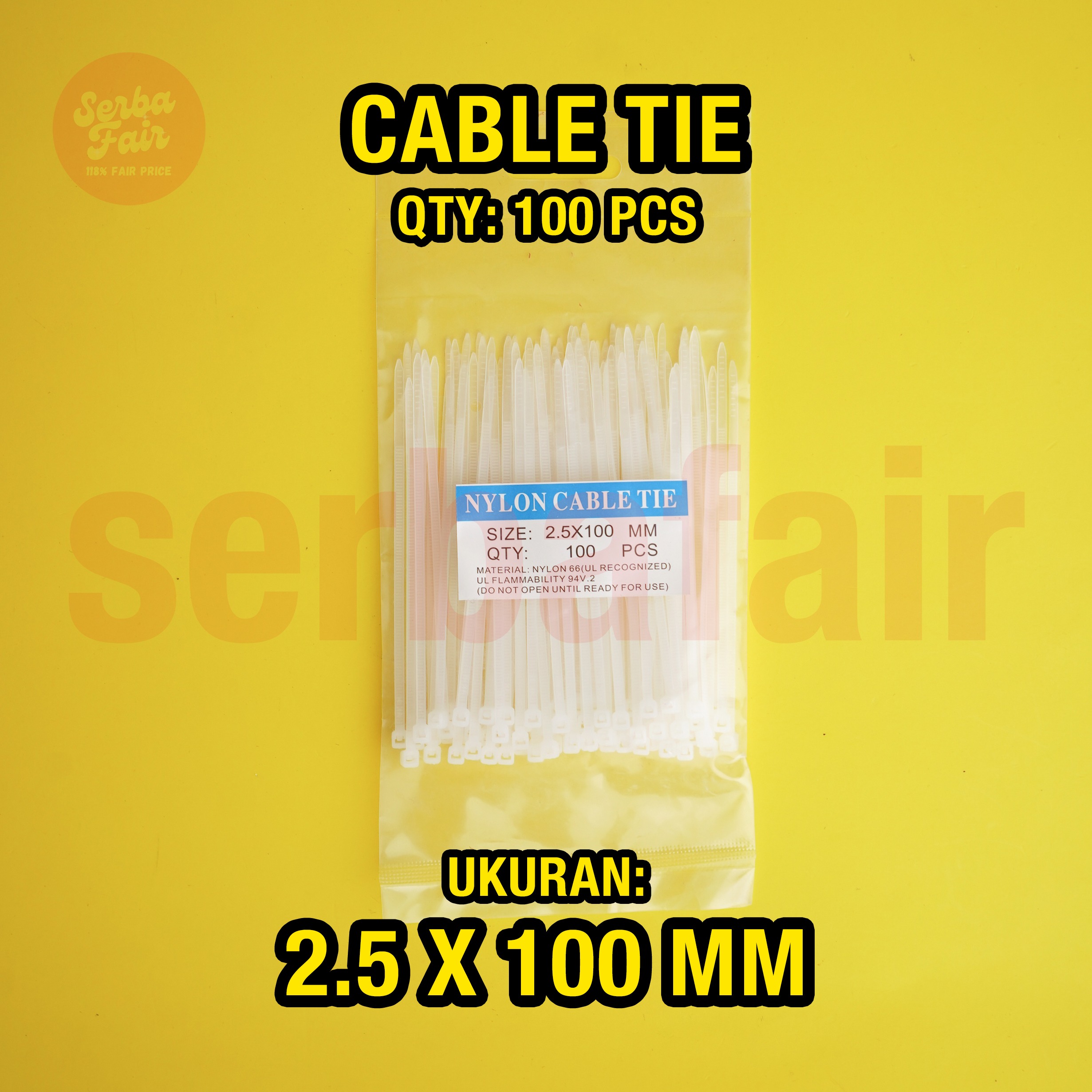 Cable Ties / Kabel Tis Tali Serut Sabuk Ikat