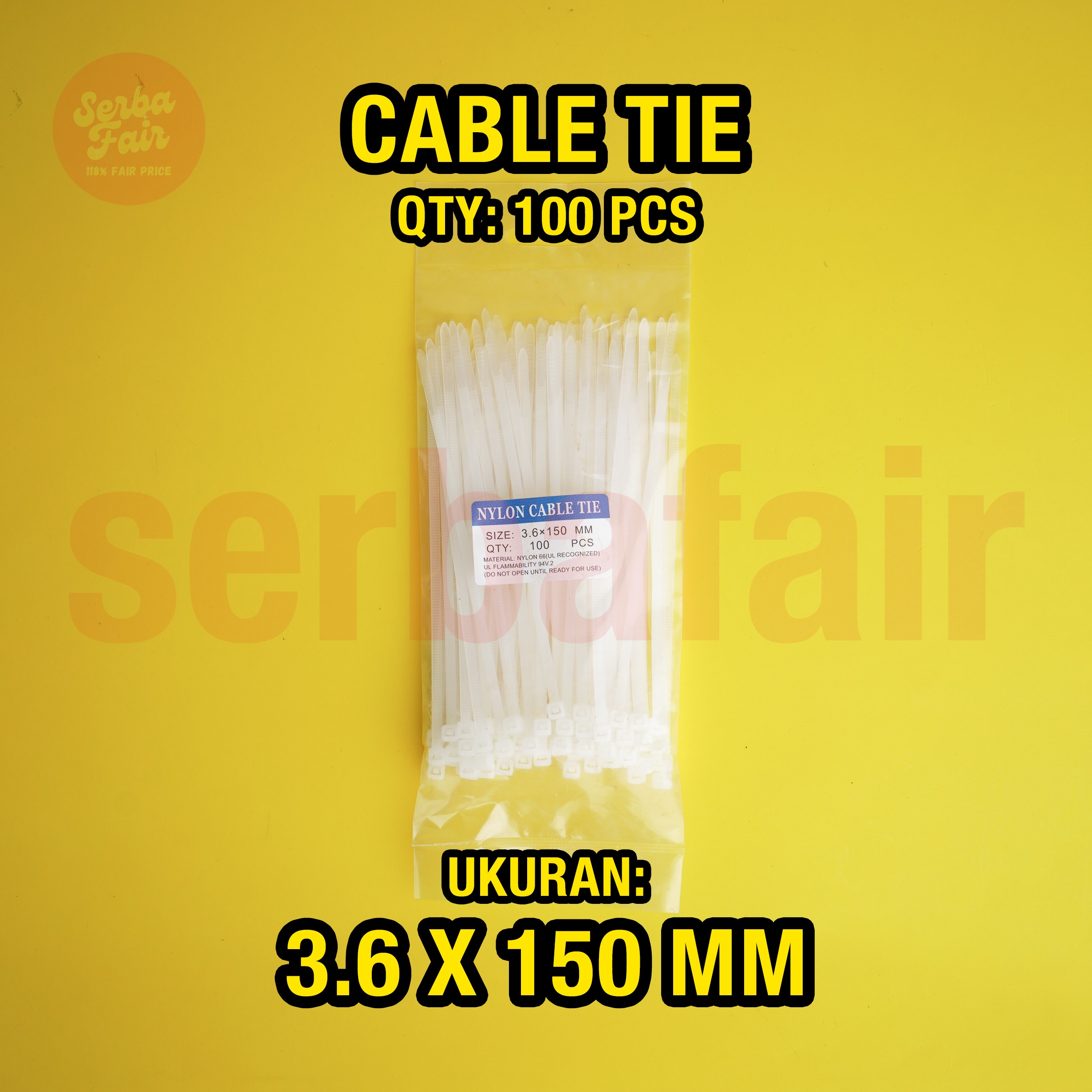 Cable Ties / Kabel Tis Tali Serut Sabuk Ikat