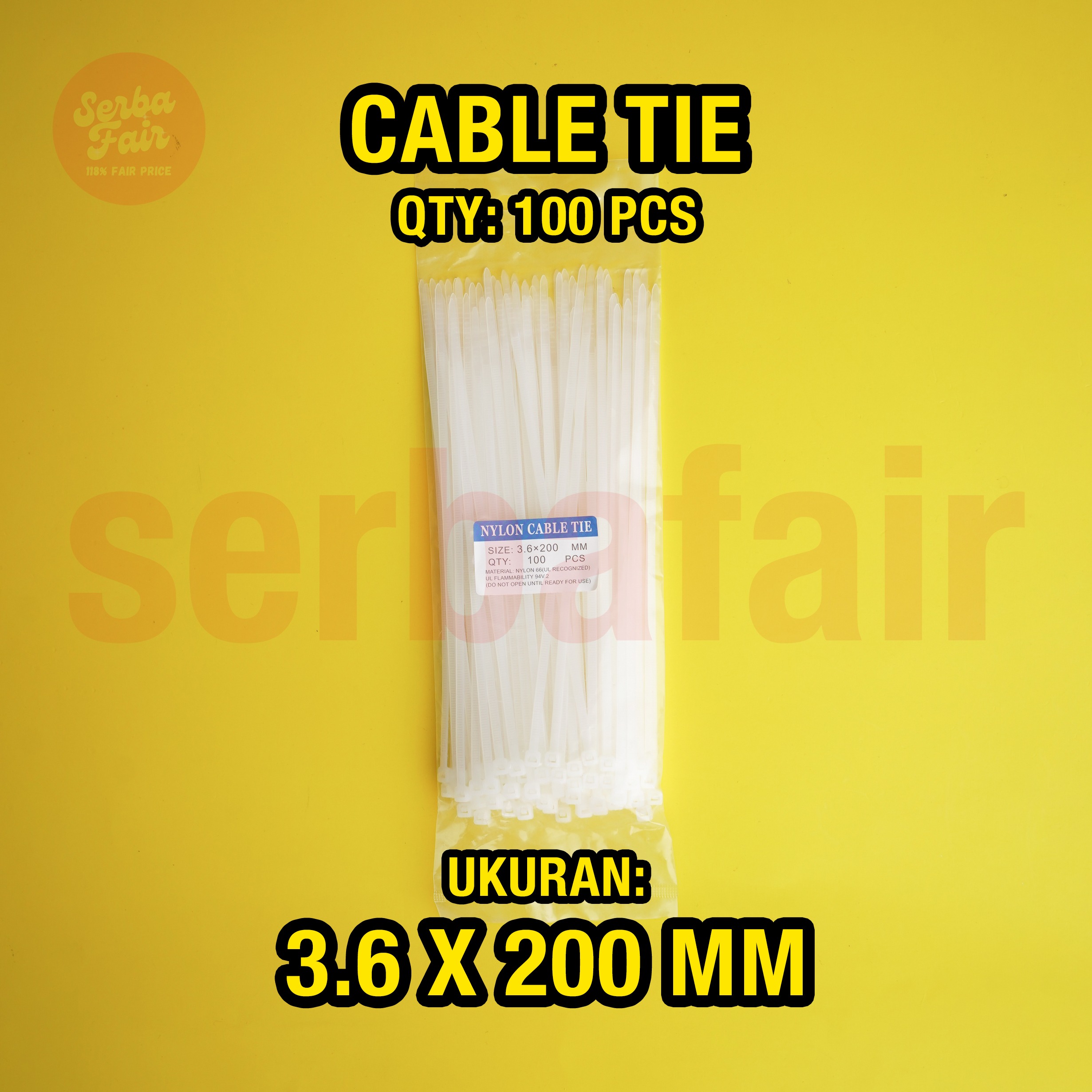 Cable Ties / Kabel Tis Tali Serut Sabuk Ikat