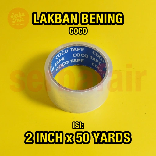 Image of Lakban Bening / Coklat 2 Inch COCO ECO (45mm) SUPER MURAH Ekonomis ECO