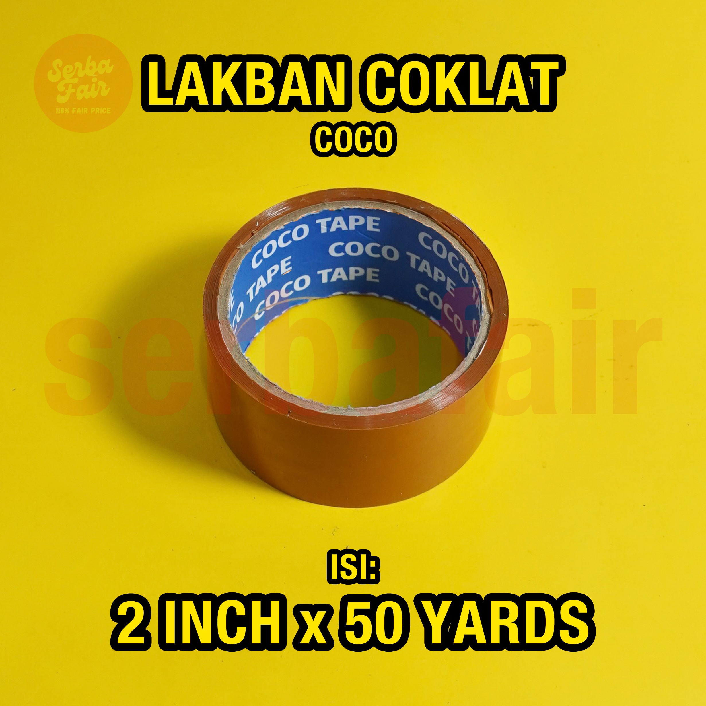 Lakban Bening / Coklat 2 Inch COCO ECO (45mm) SUPER MURAH Ekonomis ECO