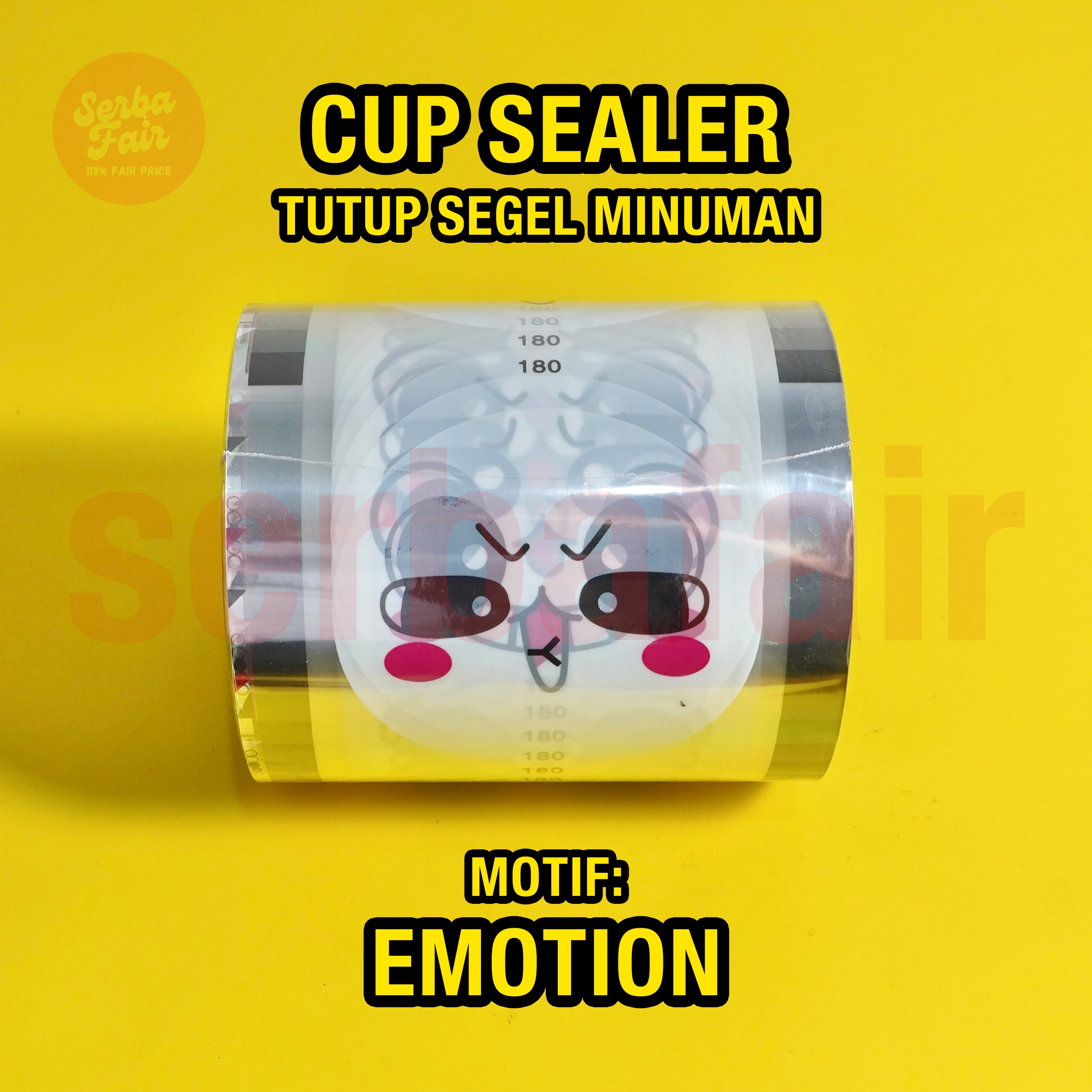 Cup Sealer +- 1000 Cup BC / Tutup Segel Minuman / Plastik Lid Minuman All Variant TERMURAH