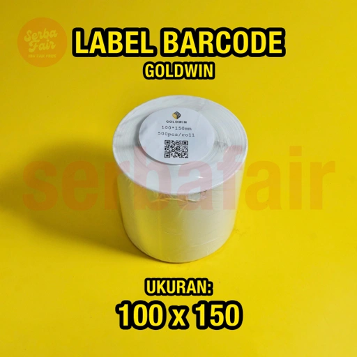 Image of Label Barcode 100x150MM Goldwin / Sticker Thermal Resi ISI 500 / TERMURAH