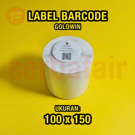 Image of Thermal Resi 100x150MM (500PCS) ECO TERMURAH / Kertas Label Barcode GOLDWIN