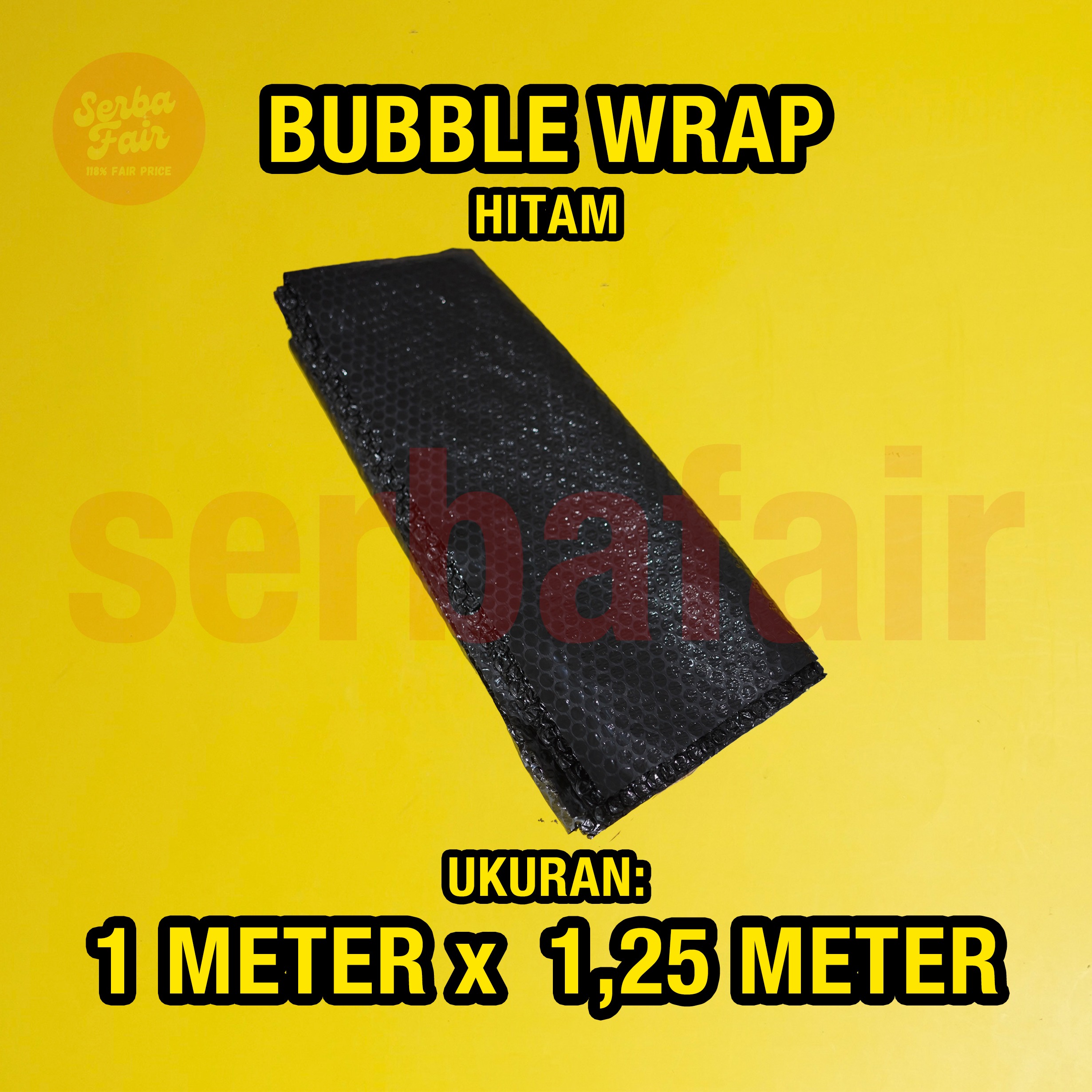 Bubble Wrap Bening / Hitam 62CM x 50M TEBAL / Bubblewrap KUAT Bandung