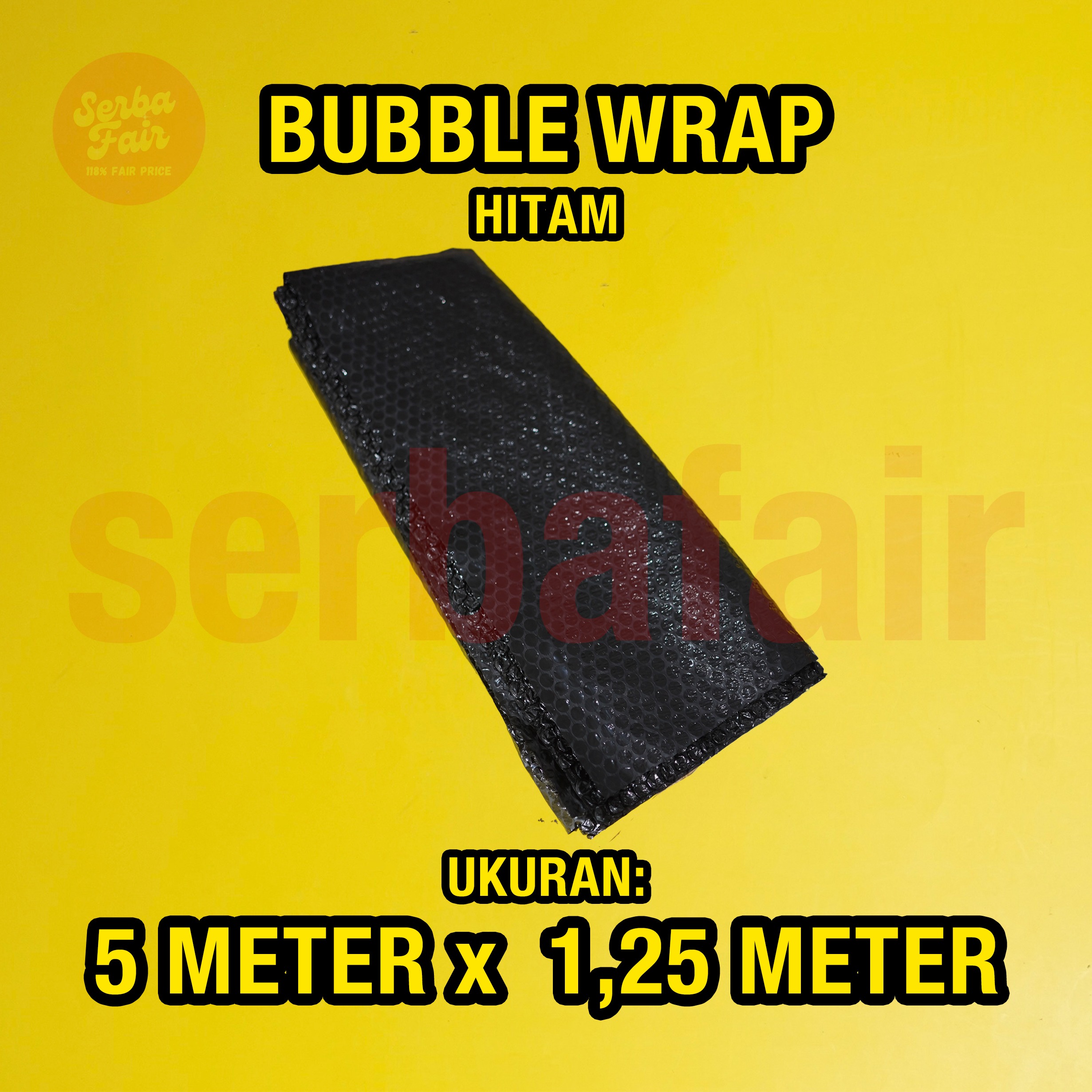 Bubble Wrap Bening / Hitam 62CM x 50M TEBAL / Bubblewrap KUAT Bandung