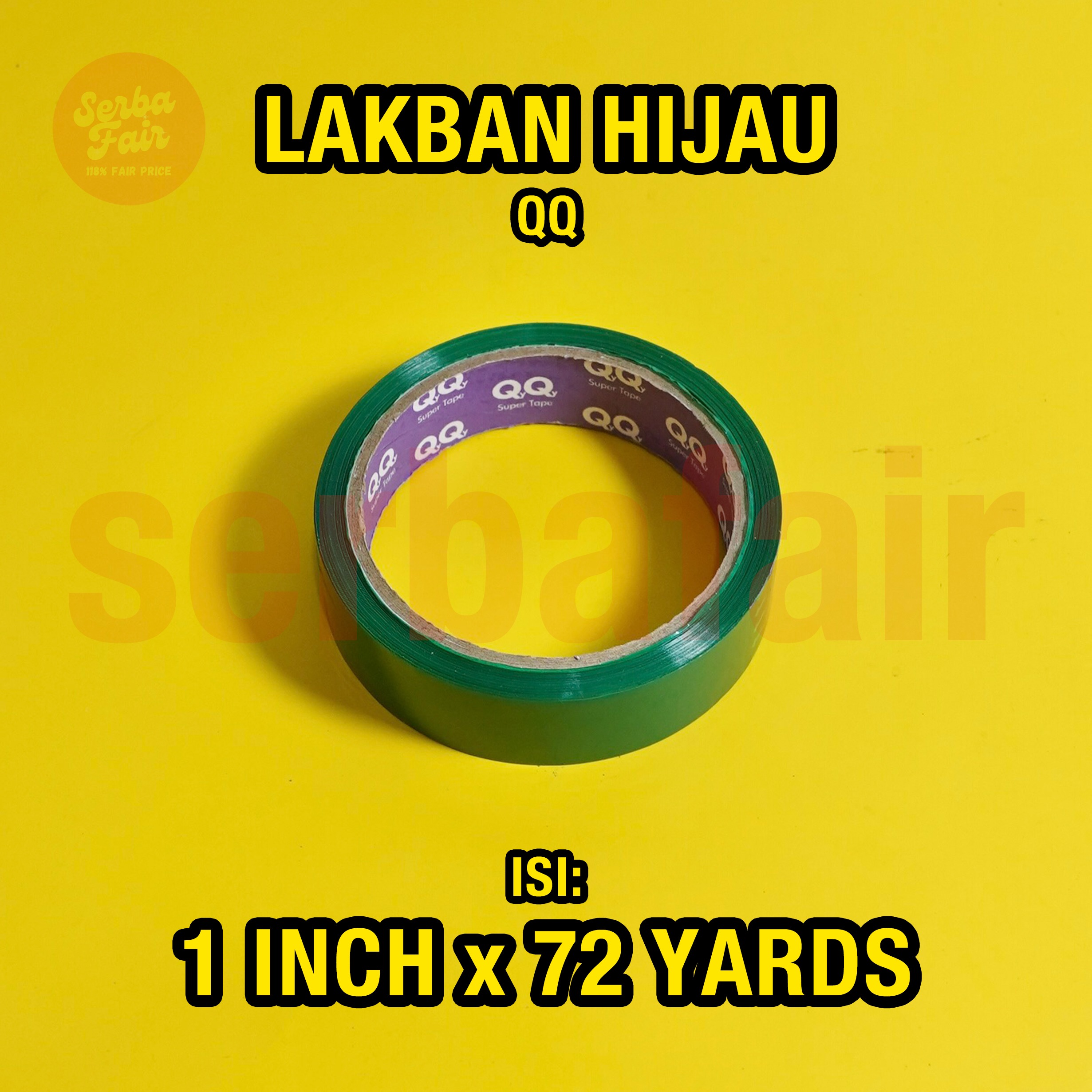 Solasi / Isolasi Warna QQ Premium Tape 24mm (1inch) x 72 Y