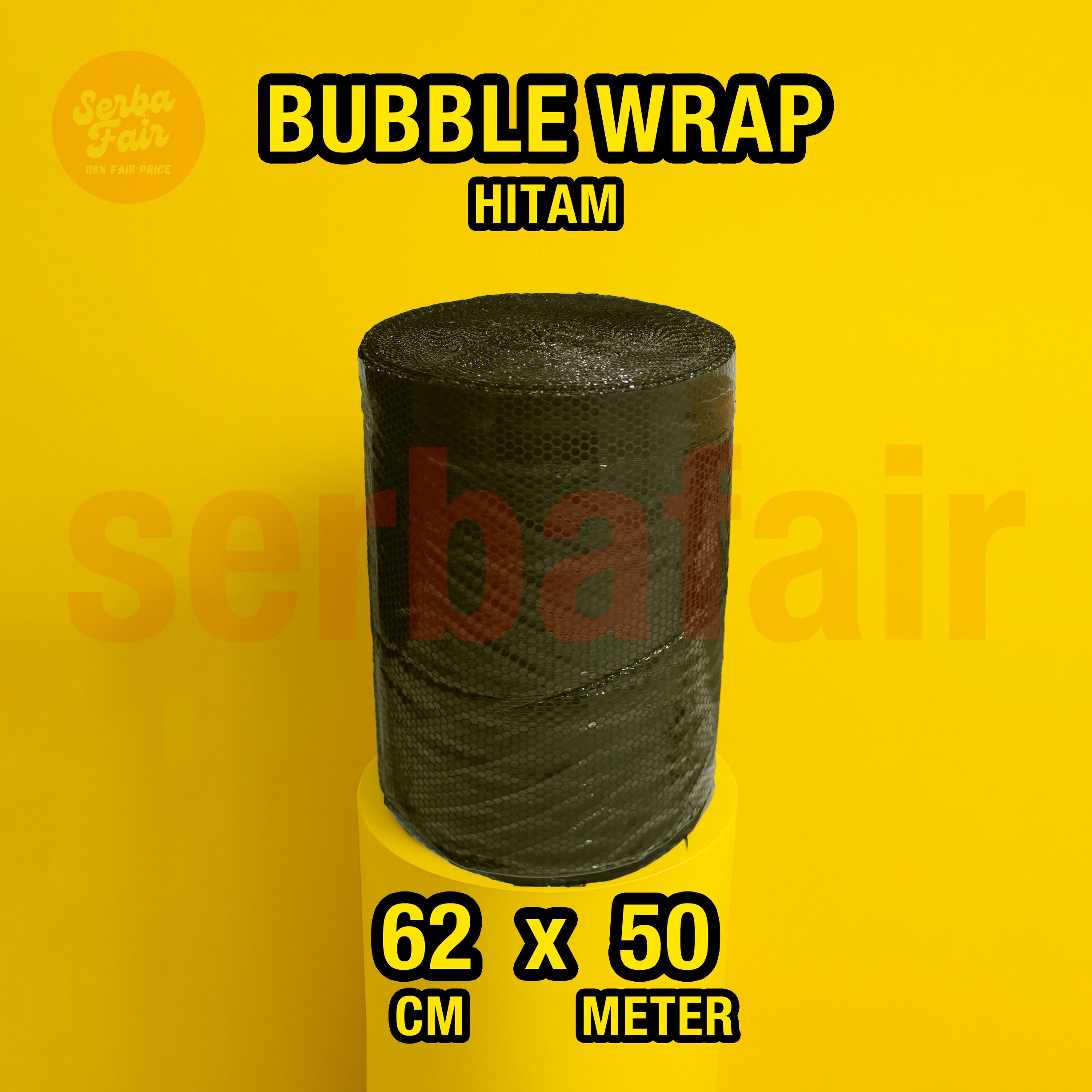 Bubble Wrap Bening / Hitam 62CM X 50M FULL MURAH EKONOMIS Bandung