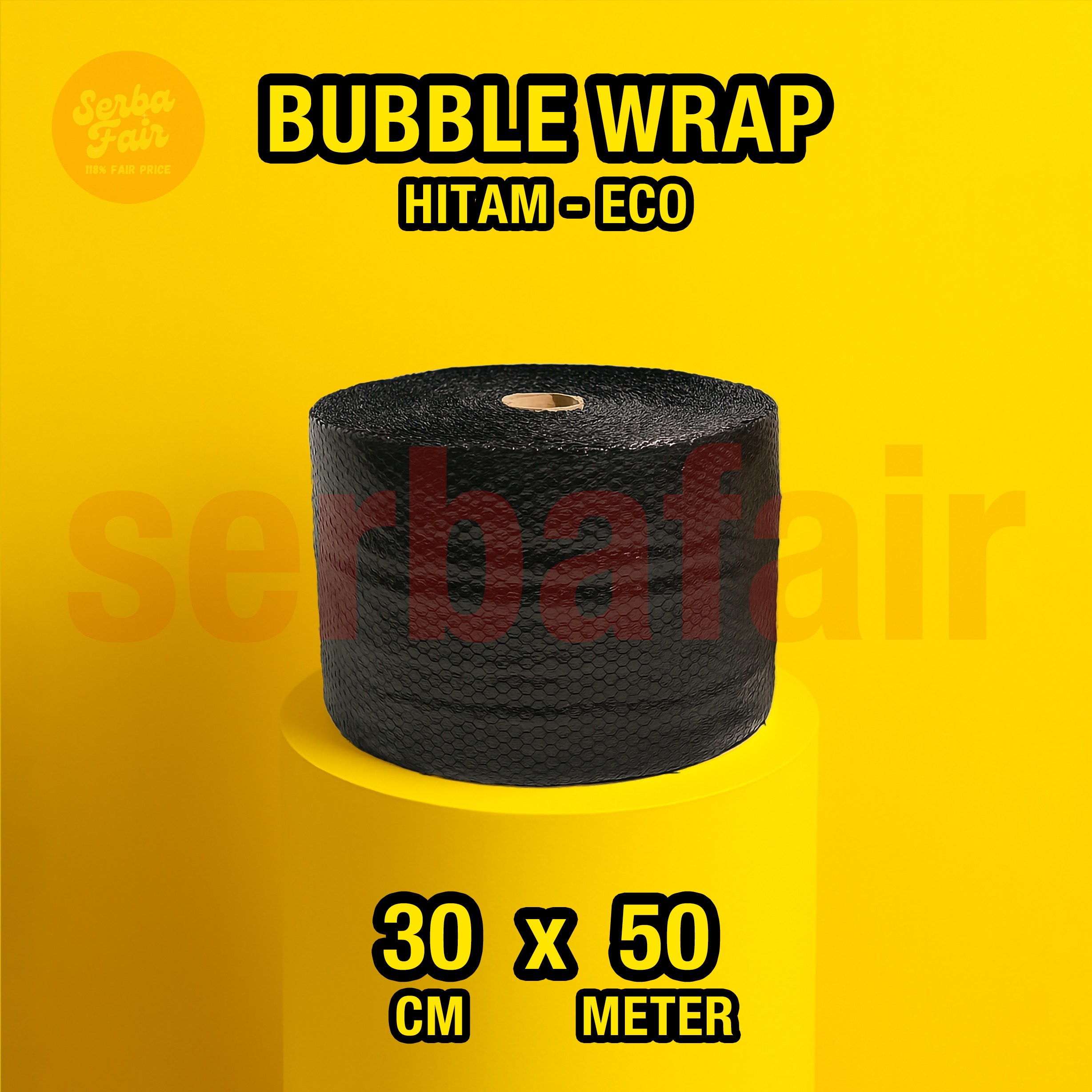 Bubble Wrap Bening / Hitam 62CM x 50M TEBAL / Bubblewrap KUAT Bandung