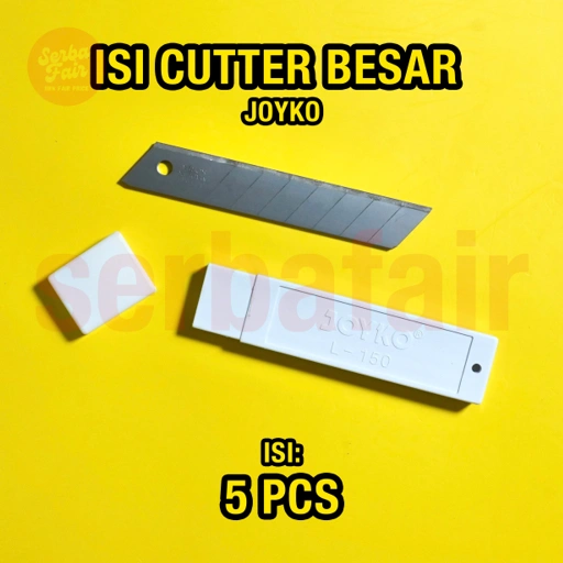 Image of Cutter Blade Refill Isi Cutter Besar Pemotong Joyko L-150 1 Tube 5 Pcs Tajam