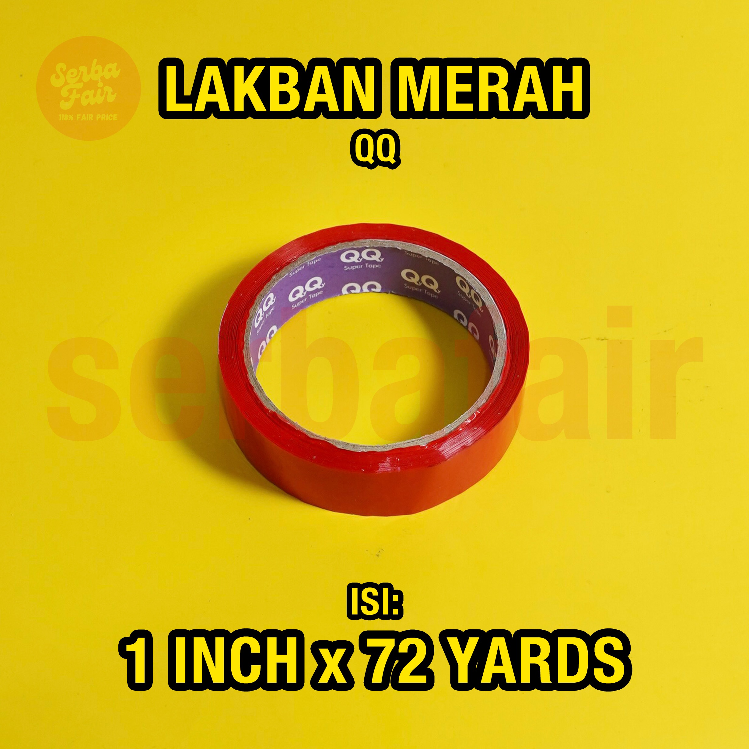 Solasi / Isolasi Warna QQ Premium Tape 24mm (1inch) x 72 Y