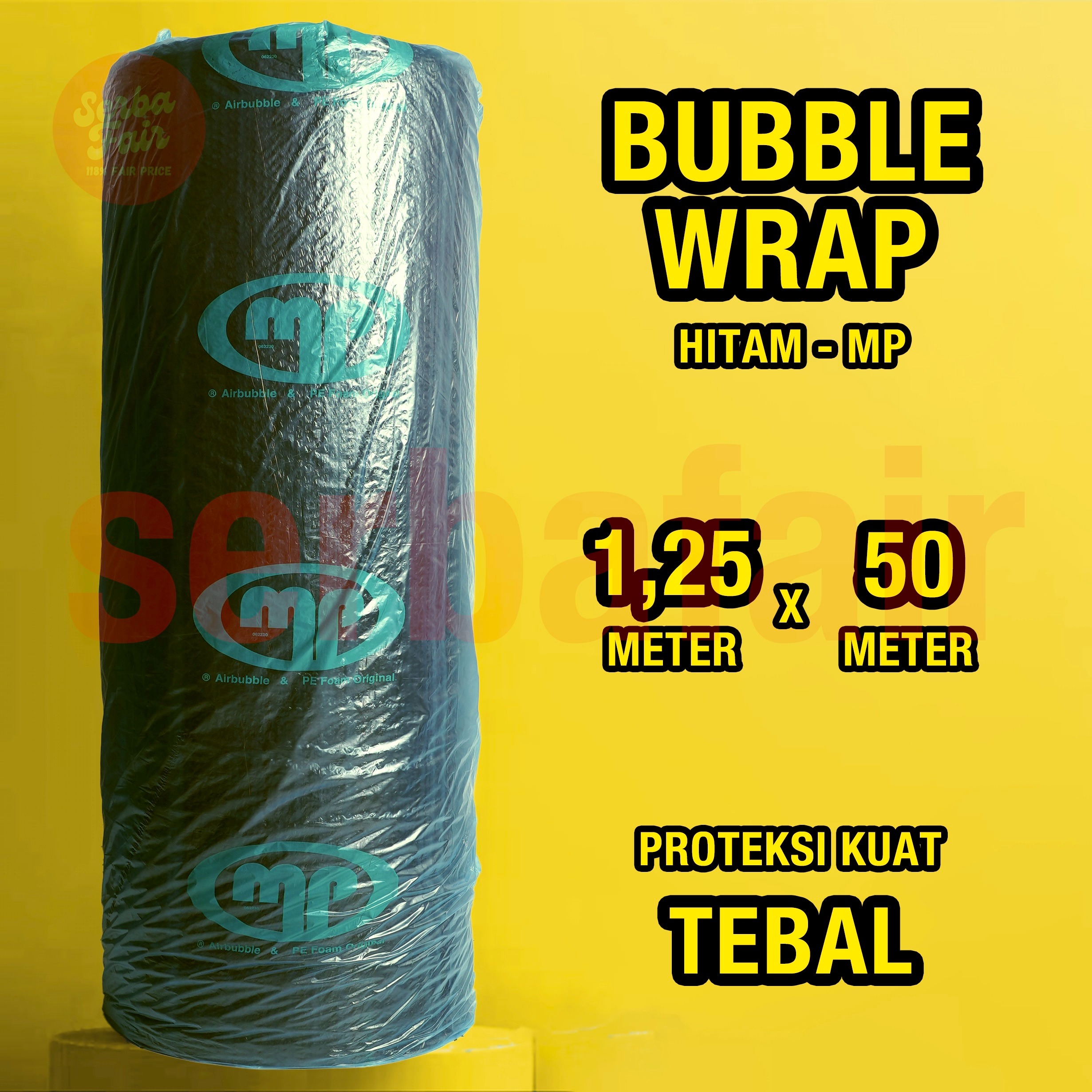 Bubble wrap bening mulia pack MP 50M x 125CM bubblewrap tebal bandung bubble pack