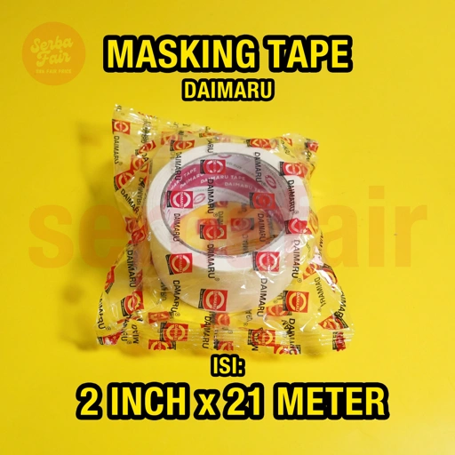 Image of Masking Tape Daimaru 2Inch(48mm) x 21Meter / Lakban Kertas Daimaru