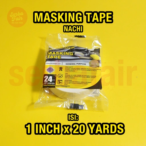 Image of Masking Tape Nachi 24mm 1inch 20yard Lakban Kertas