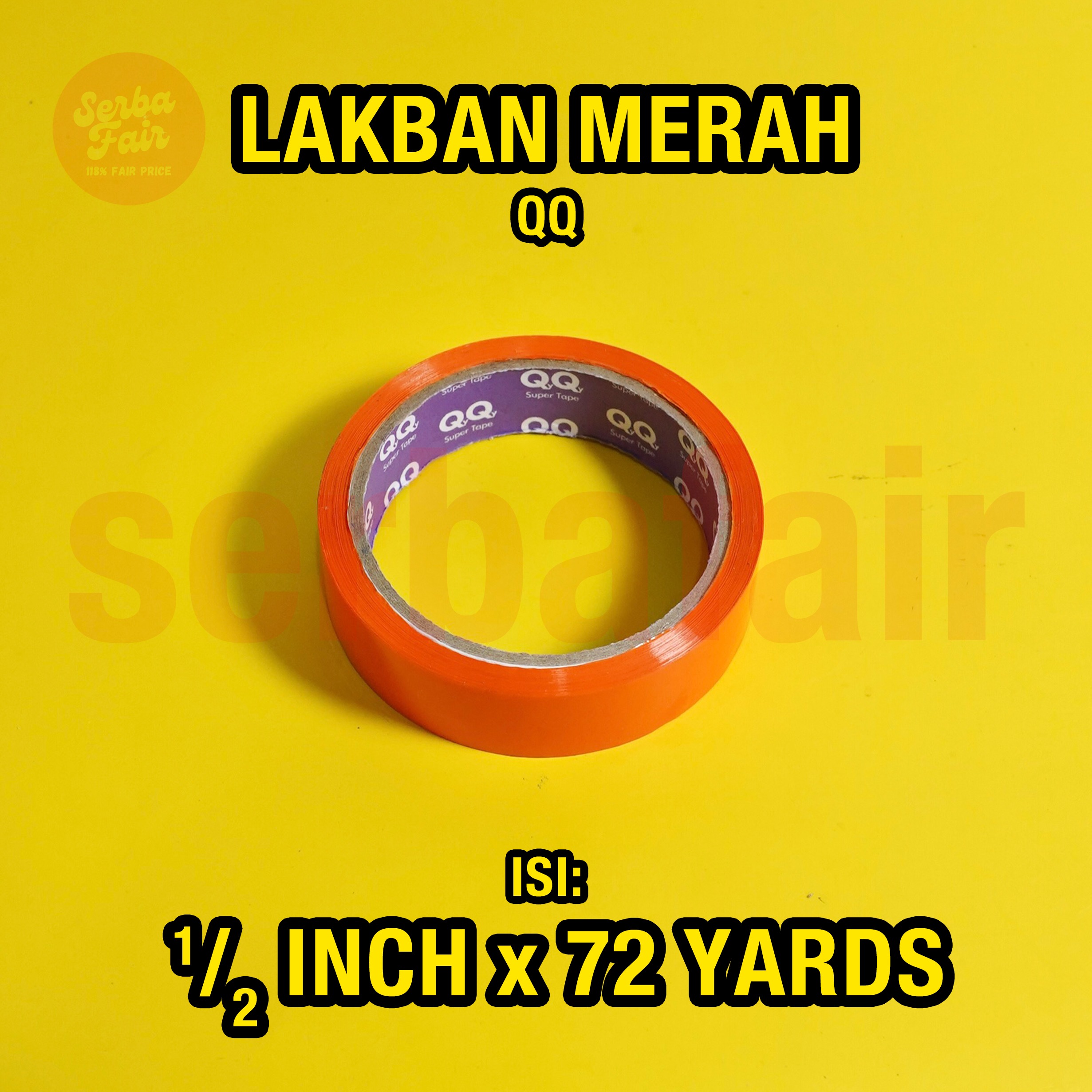 Solasi / Isolasi Warna QQ Premium Tape 12mm (1/2inch) x 72 Y