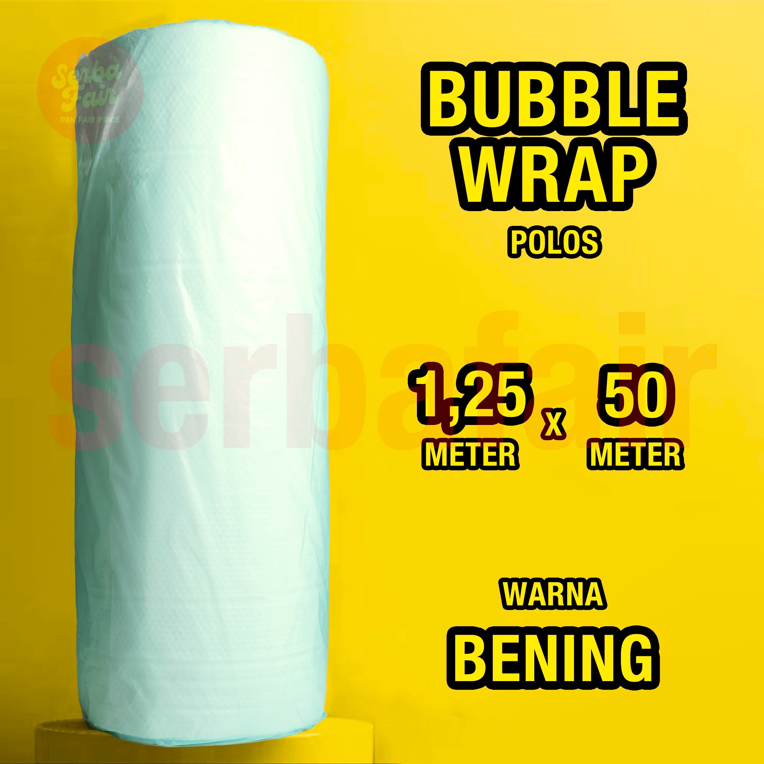 Bubble Wrap EXSO EDITION 1.25M x 50M FULL MURAH HARGA PABRIK