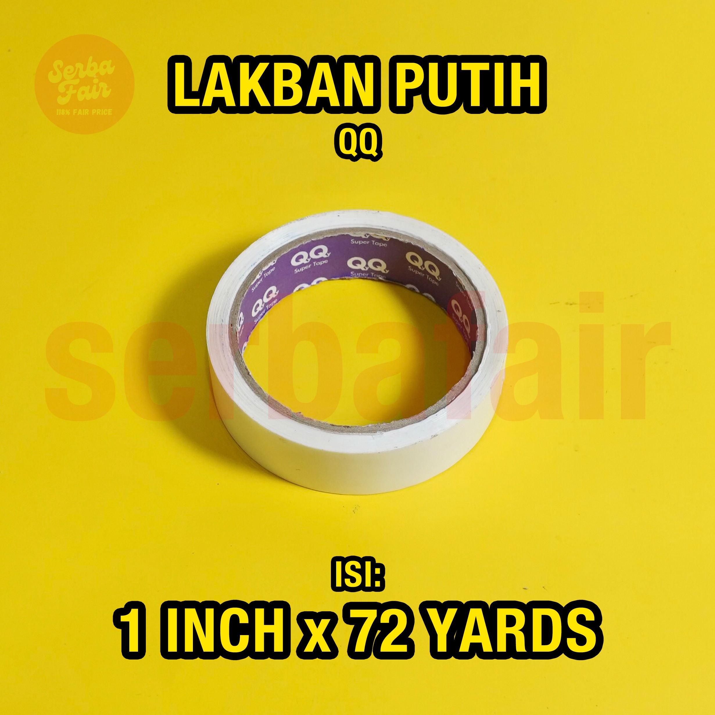 Solasi / Isolasi Warna QQ Premium Tape 24mm (1inch) x 72 Y